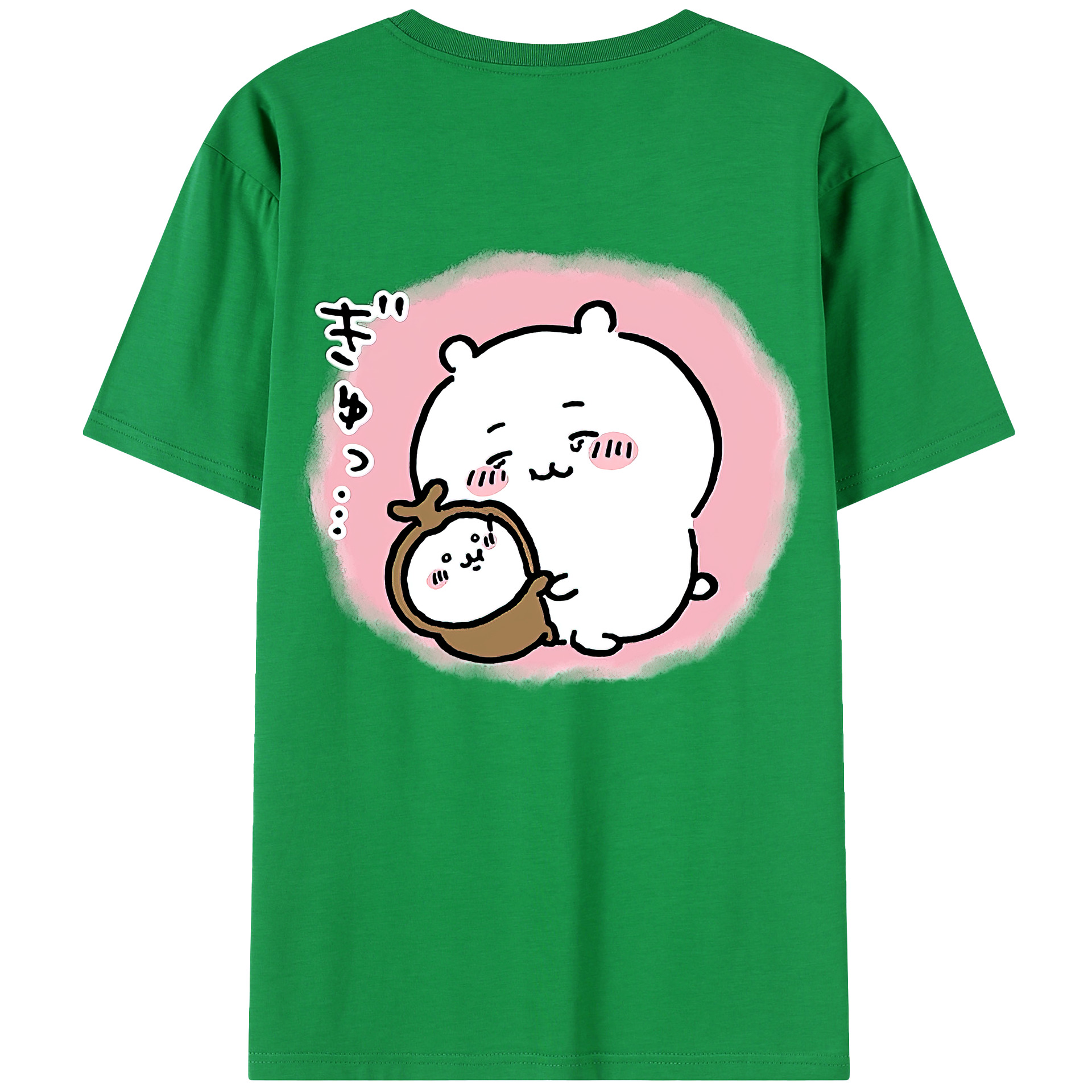 （画像用） ちいかわ ちいかわ Chii-kawa chiikawa 綿100％半袖Tシャツ（背面プリント）