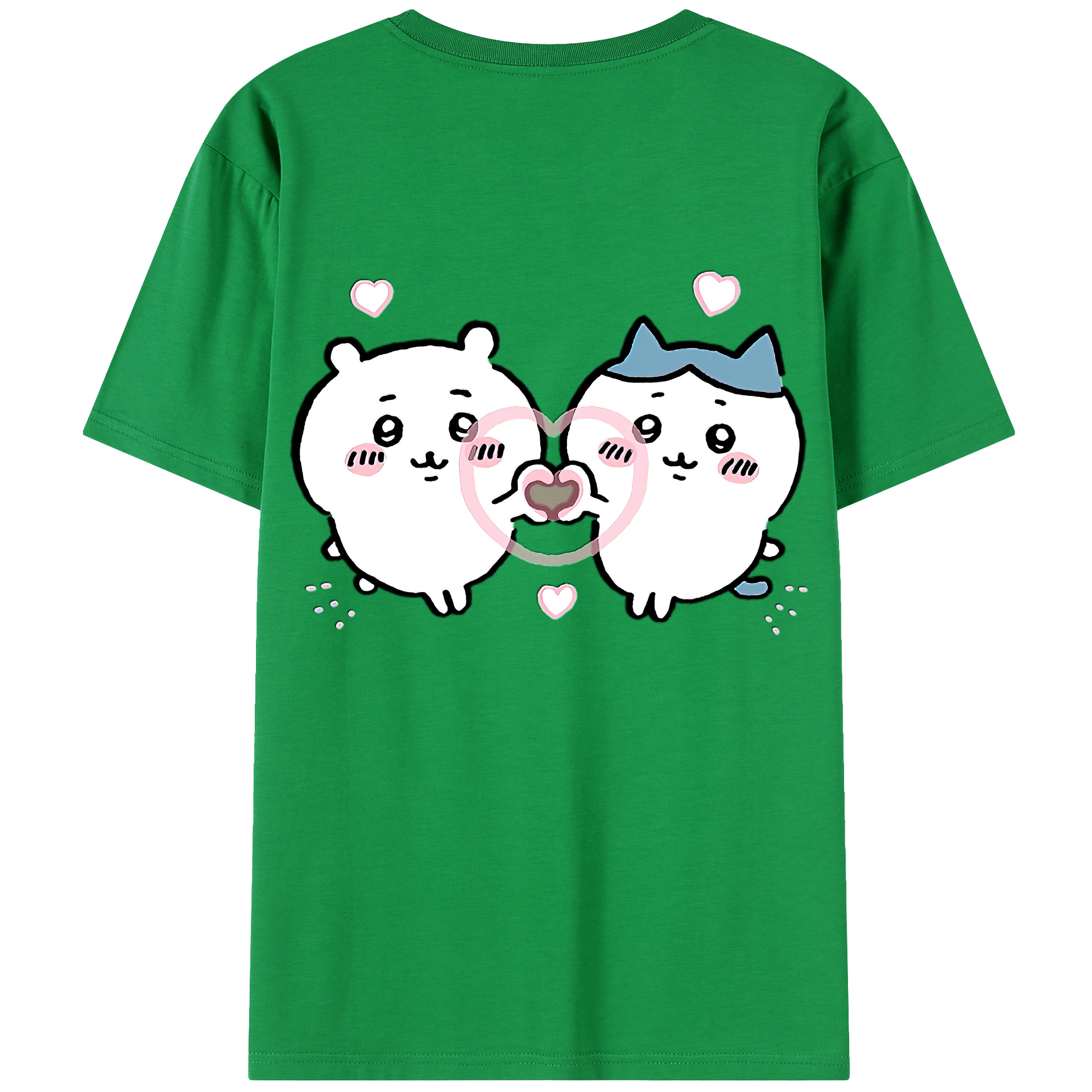（画像用） ちいかわ ちいかわ Chii-kawa chiikawa 綿100％半袖Tシャツ（背面プリント）