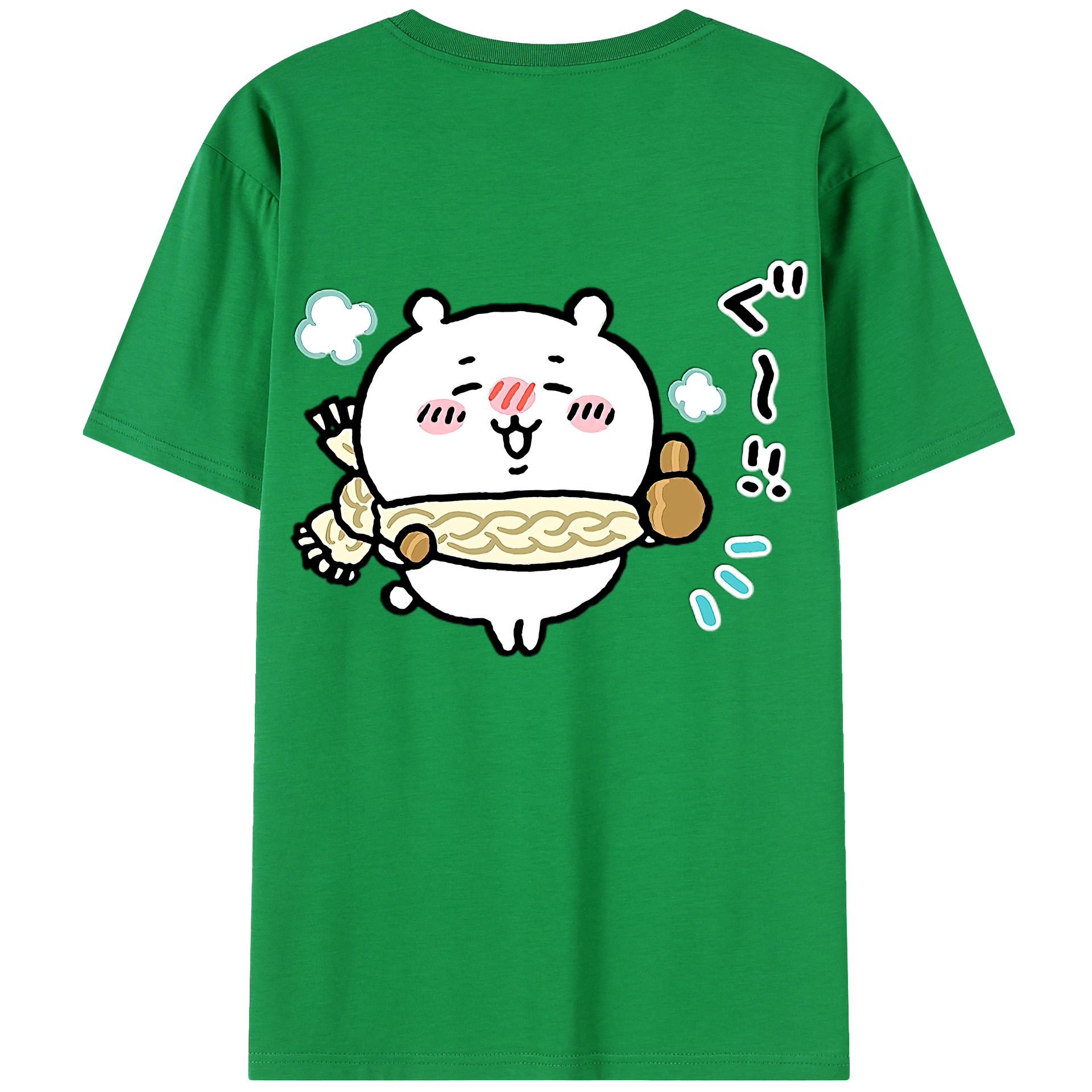 （画像用） ちいかわ ちいかわ Chii-kawa chiikawa 綿100％半袖Tシャツ（背面プリント）