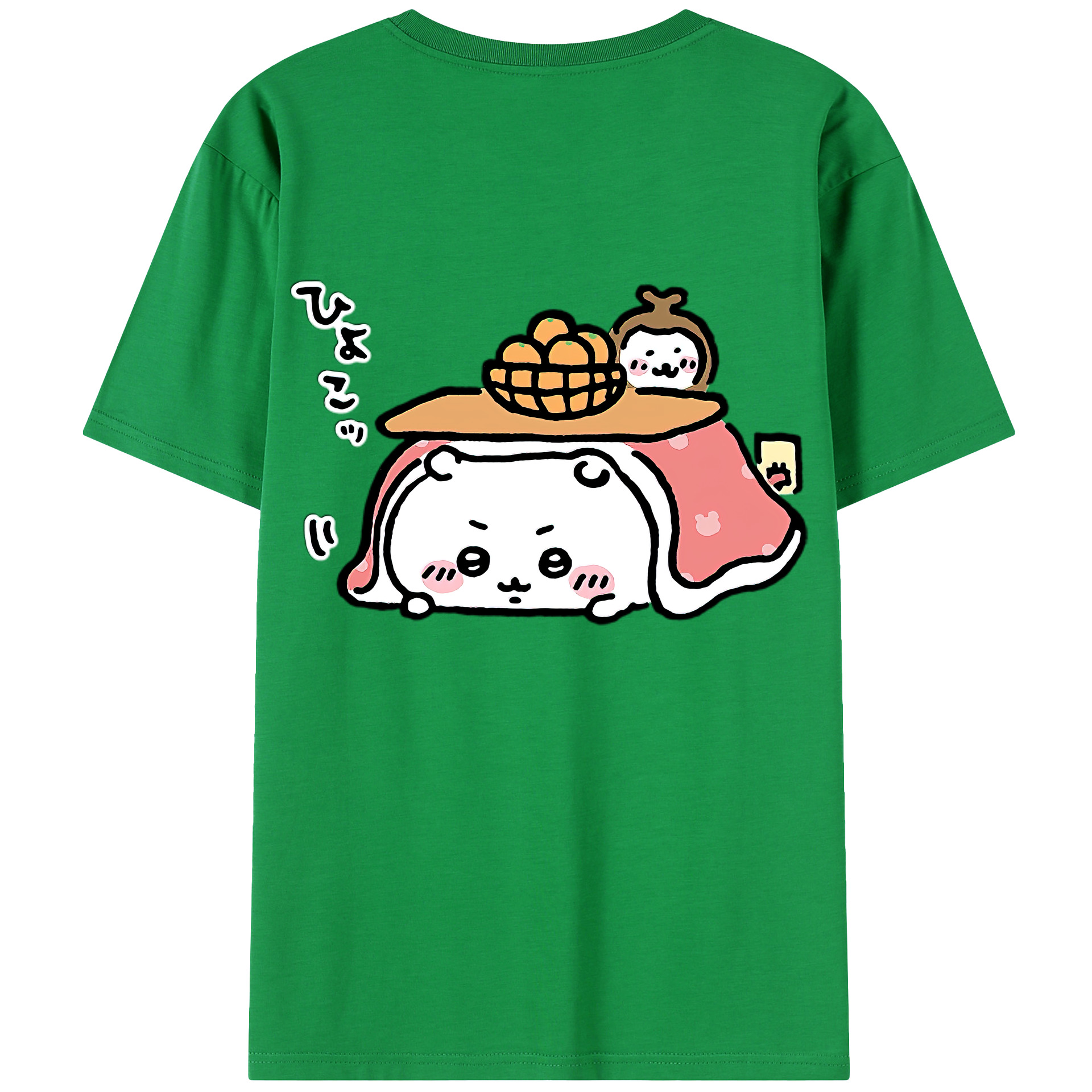 （画像用） ちいかわ ちいかわ Chii-kawa chiikawa 綿100％半袖Tシャツ（背面プリント）