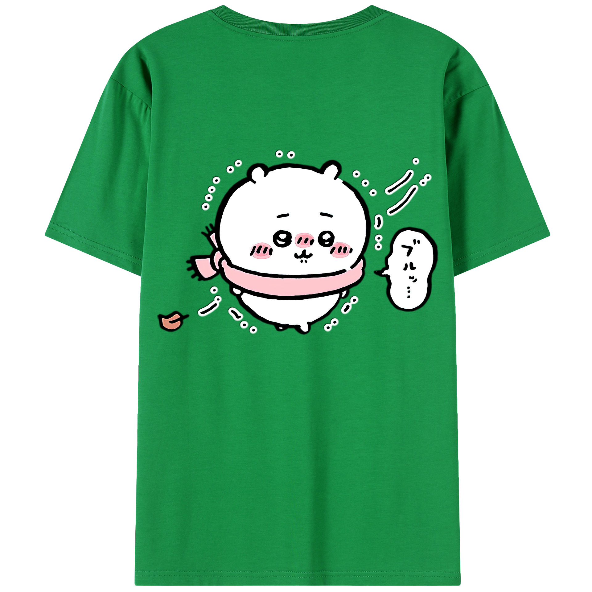 （画像用） ちいかわ ちいかわ Chii-kawa chiikawa 綿100％半袖Tシャツ（背面プリント）