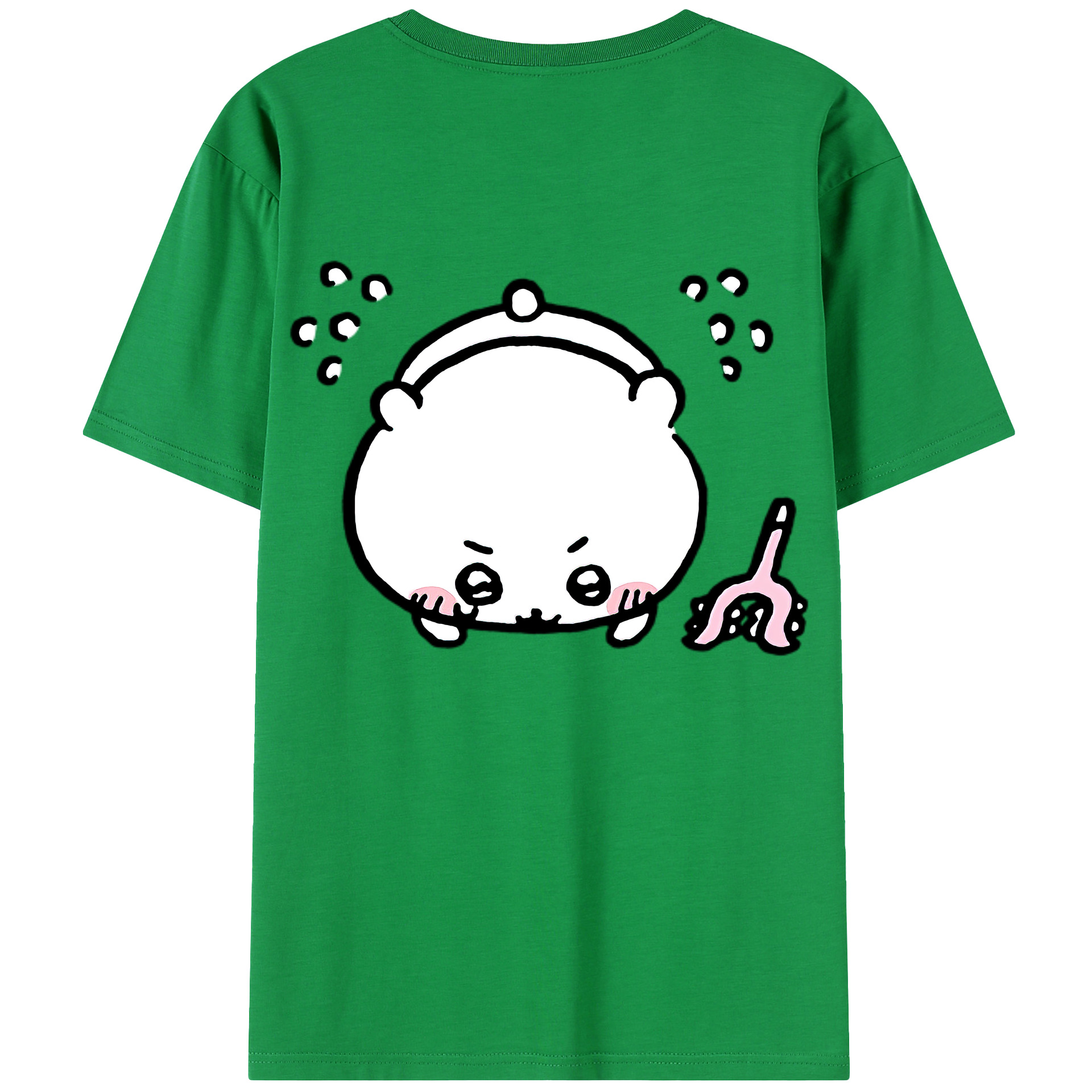 （画像用） ちいかわ ちいかわ Chii-kawa chiikawa 綿100％半袖Tシャツ（背面プリント）