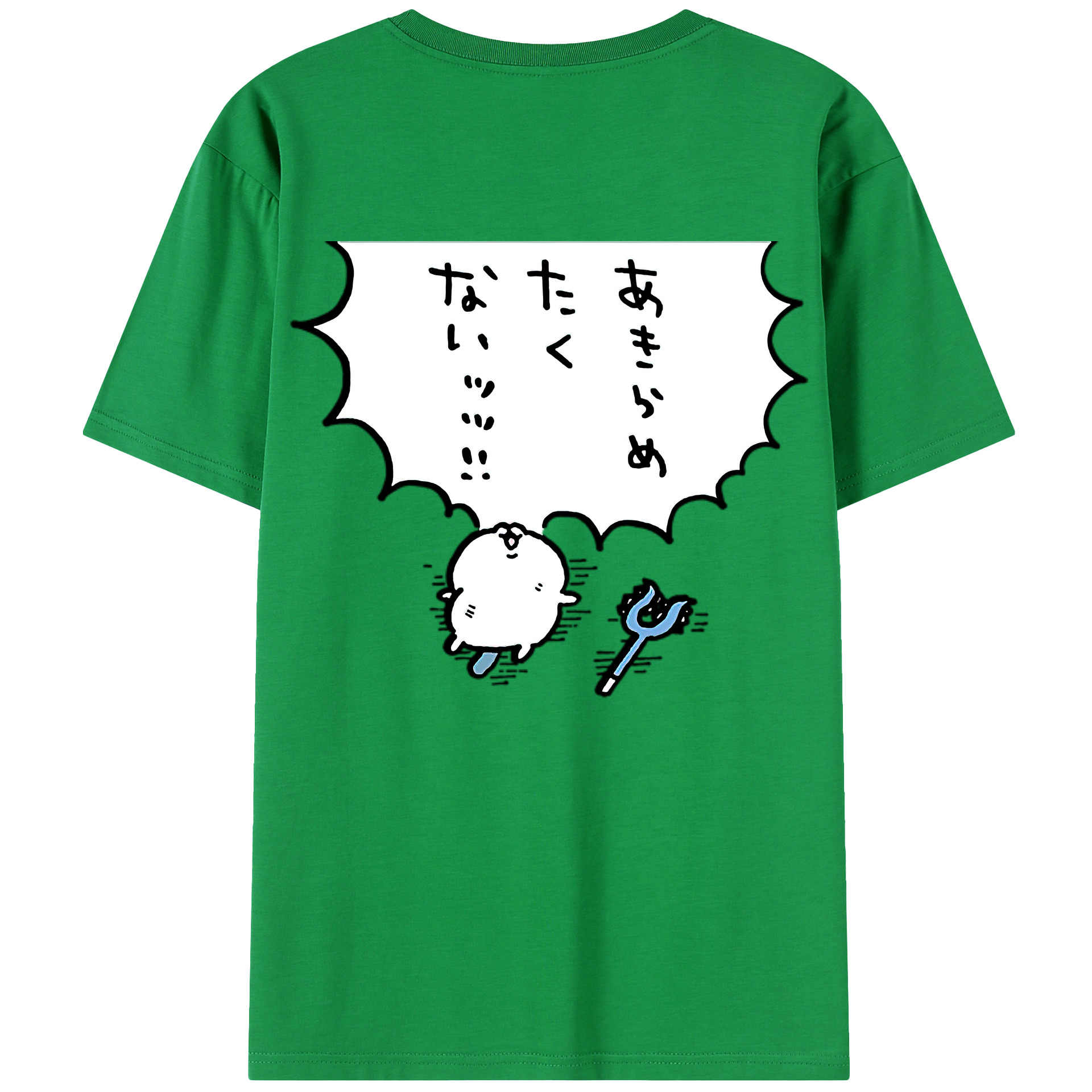 （画像用） ちいかわ ちいかわ Chii-kawa chiikawa 綿100％半袖Tシャツ（背面プリント）