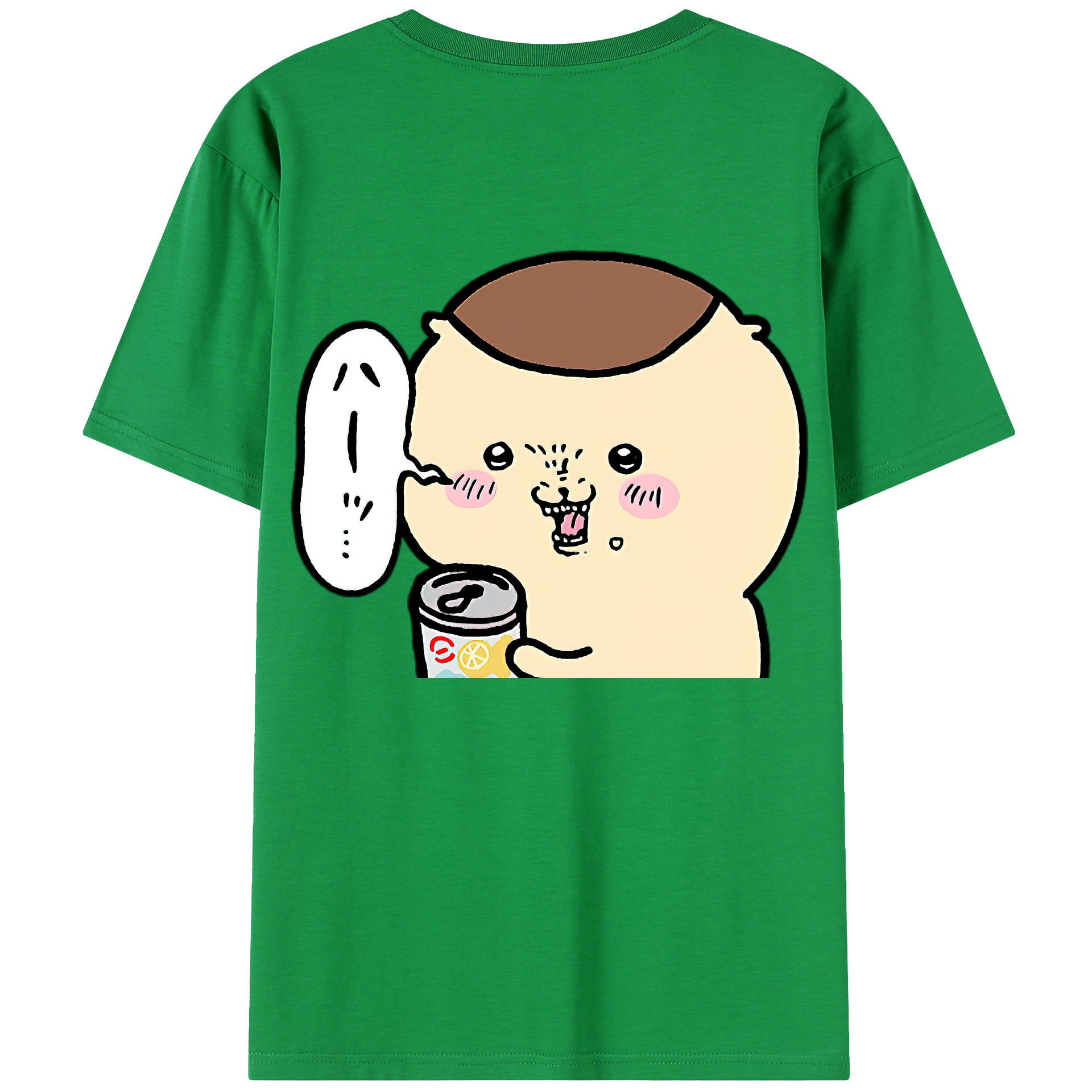 （画像用） ちいかわ くりまんじゅう Chii-kawa kuri manjū 綿100％半袖Tシャツ（背面プリント）
