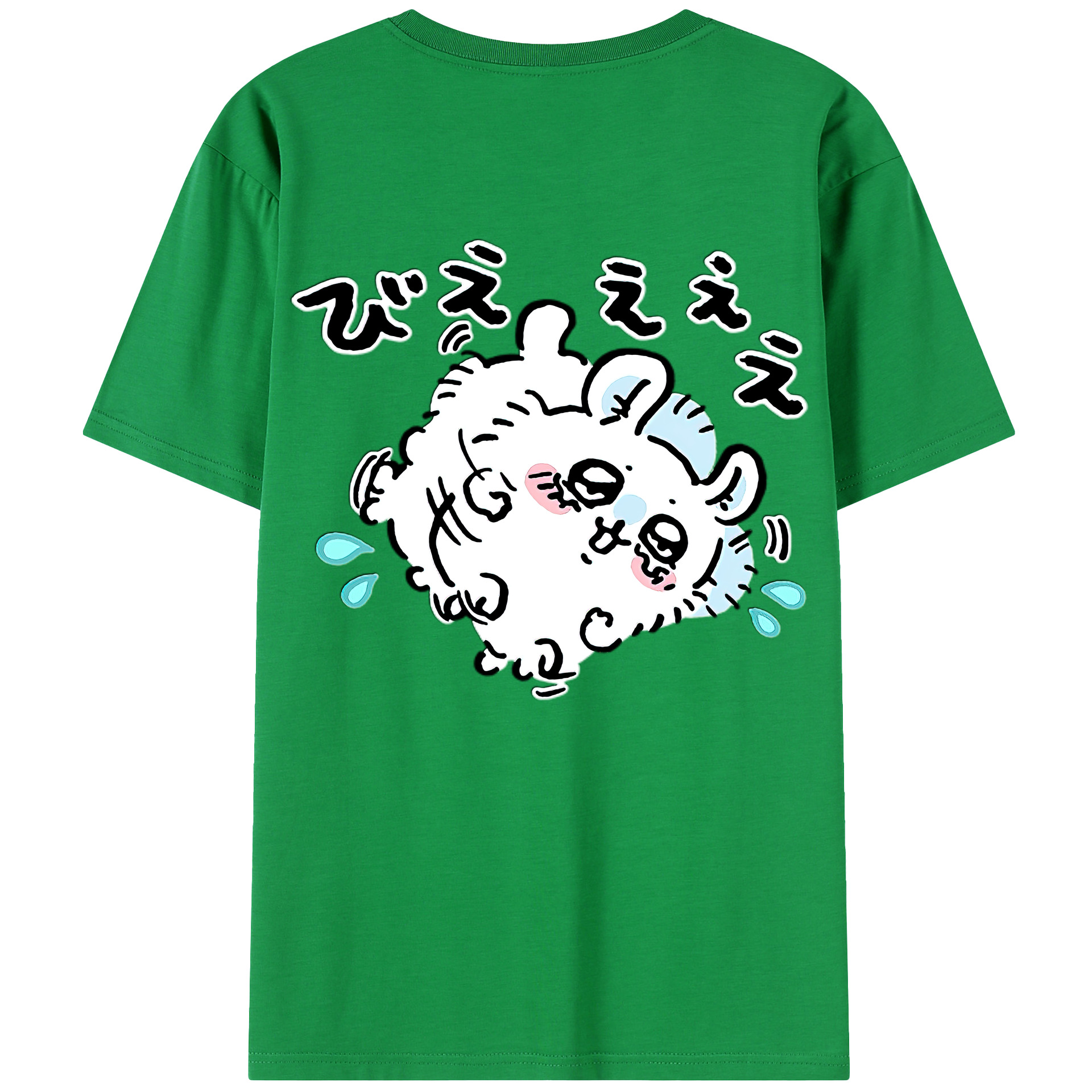 （画像用） ちいかわ モモンガ Chii-kawa Momonga 綿100％半袖Tシャツ（背面プリント）