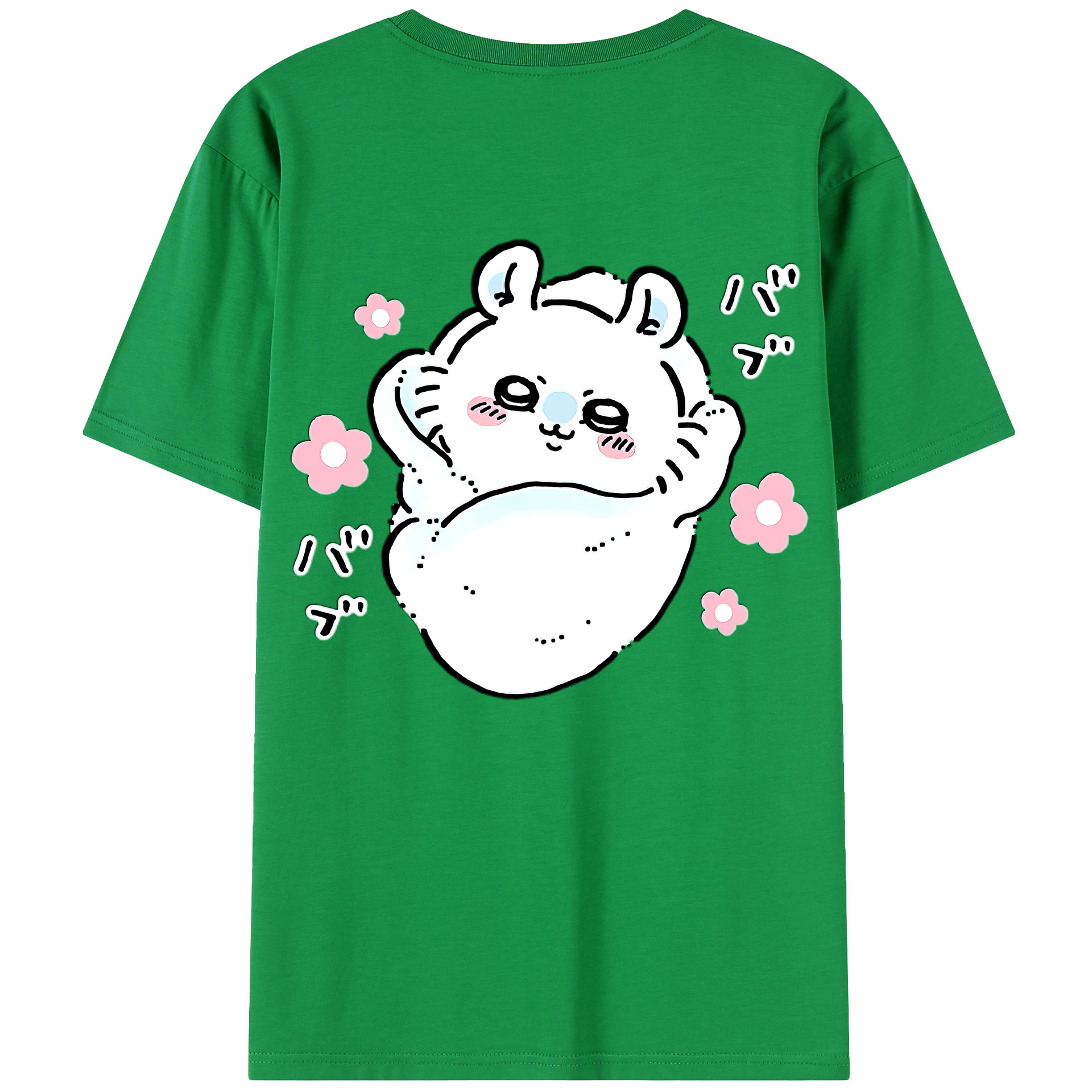 （画像用） ちいかわ モモンガ Chii-kawa Momonga 綿100％半袖Tシャツ（背面プリント）