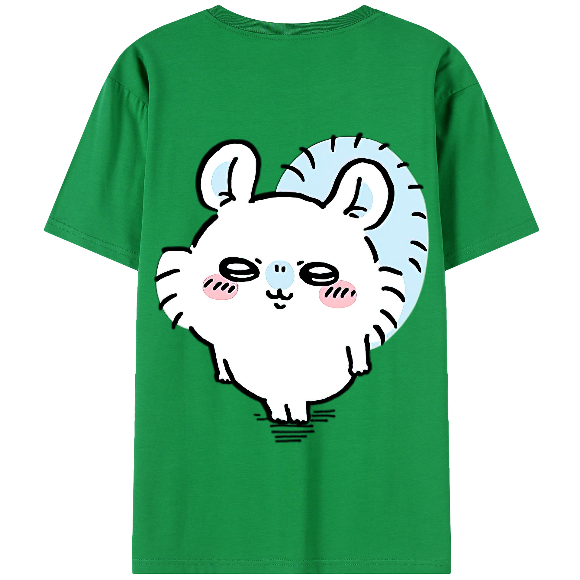 （画像用） ちいかわ モモンガ Chii-kawa Momonga 綿100％半袖Tシャツ（背面プリント）