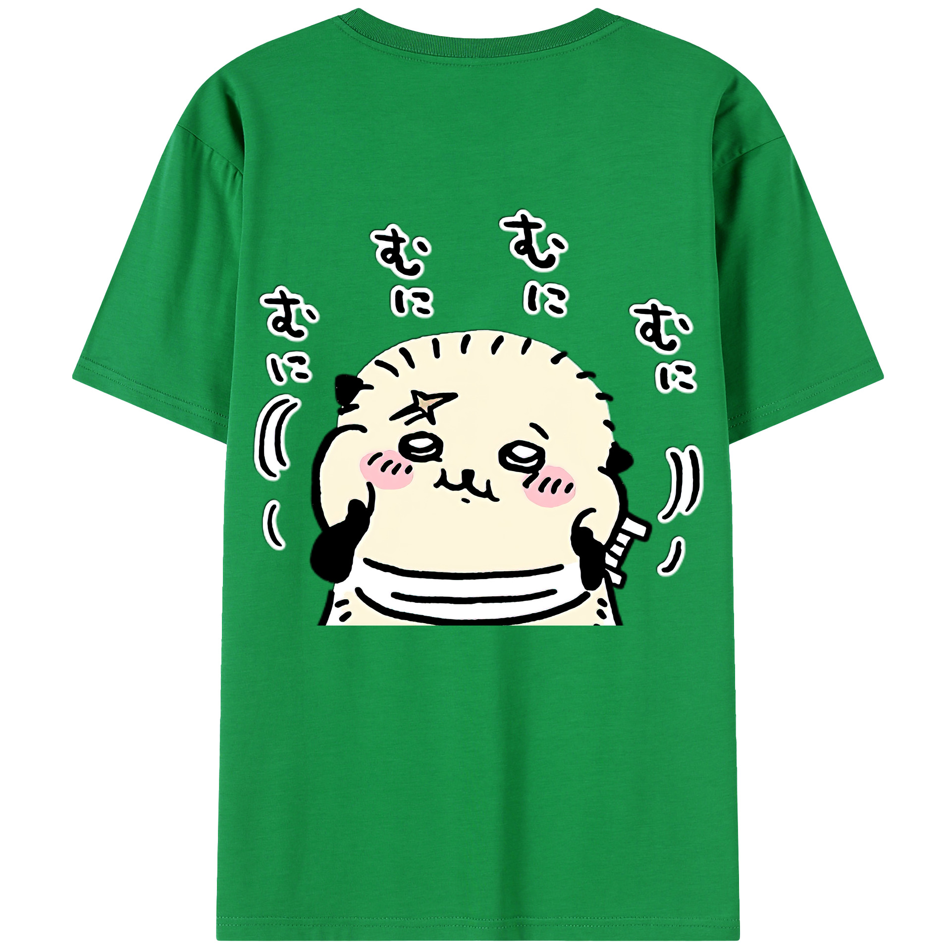 （画像用） ちいかわ ラッコ Chii-kawa Sea otter 綿100％半袖Tシャツ（背面プリント）