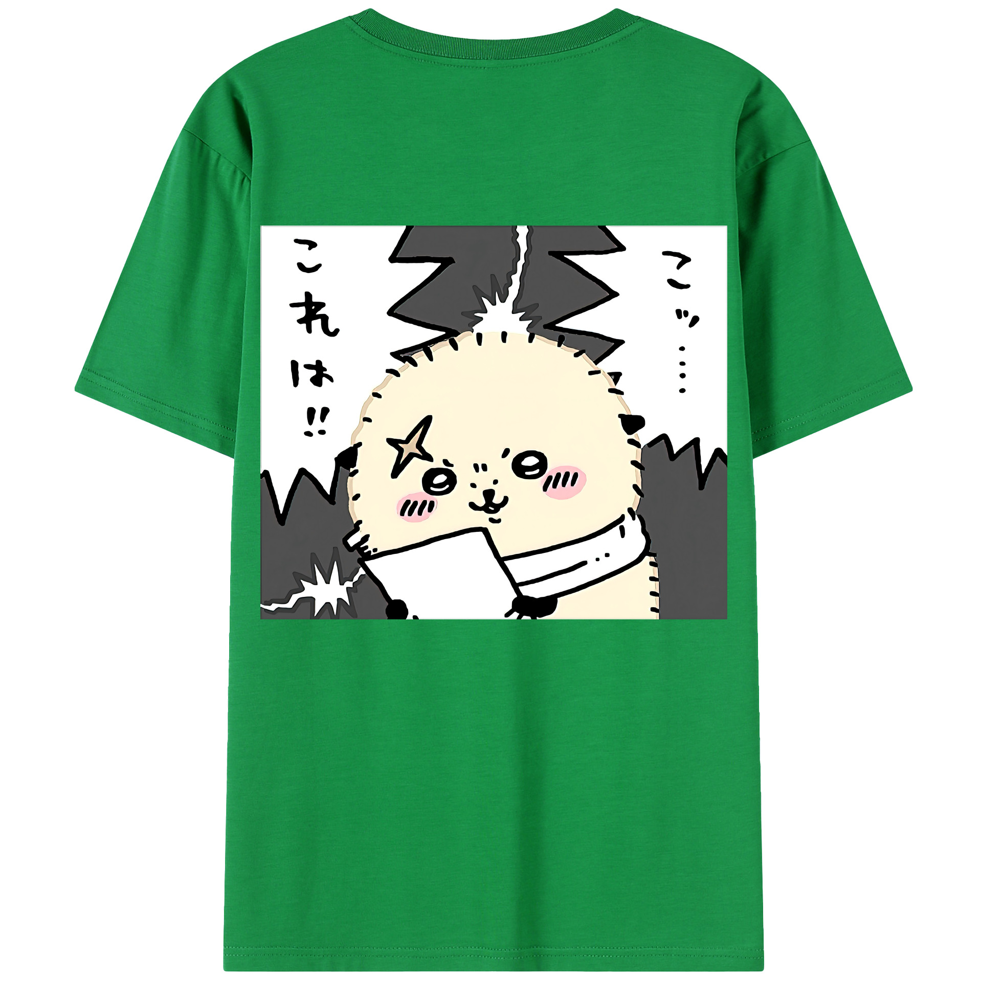 （画像用） ちいかわ ラッコ Chii-kawa Sea otter 綿100％半袖Tシャツ（背面プリント）