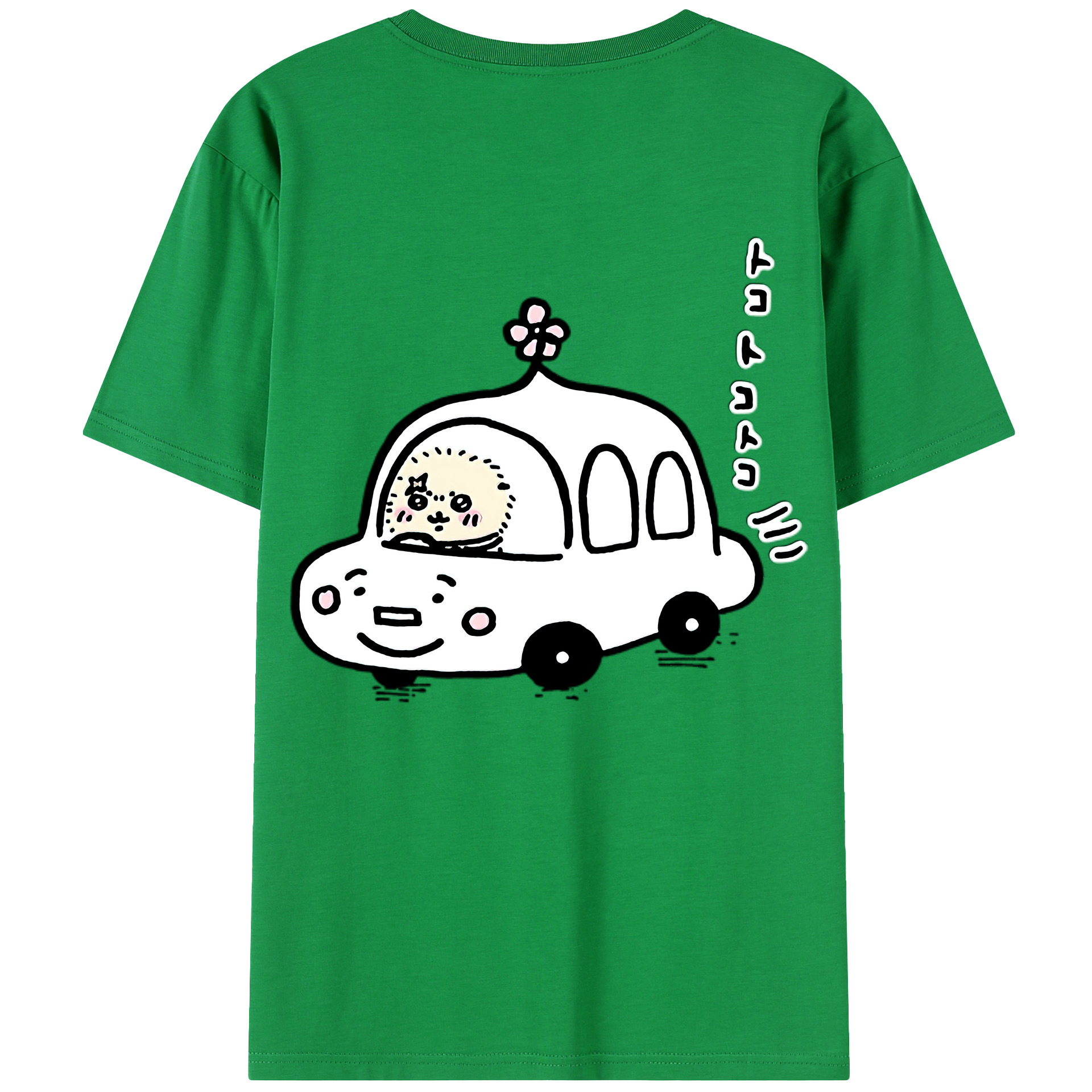 （画像用） ちいかわ ラッコ Chii-kawa Sea otter 綿100％半袖Tシャツ（背面プリント）