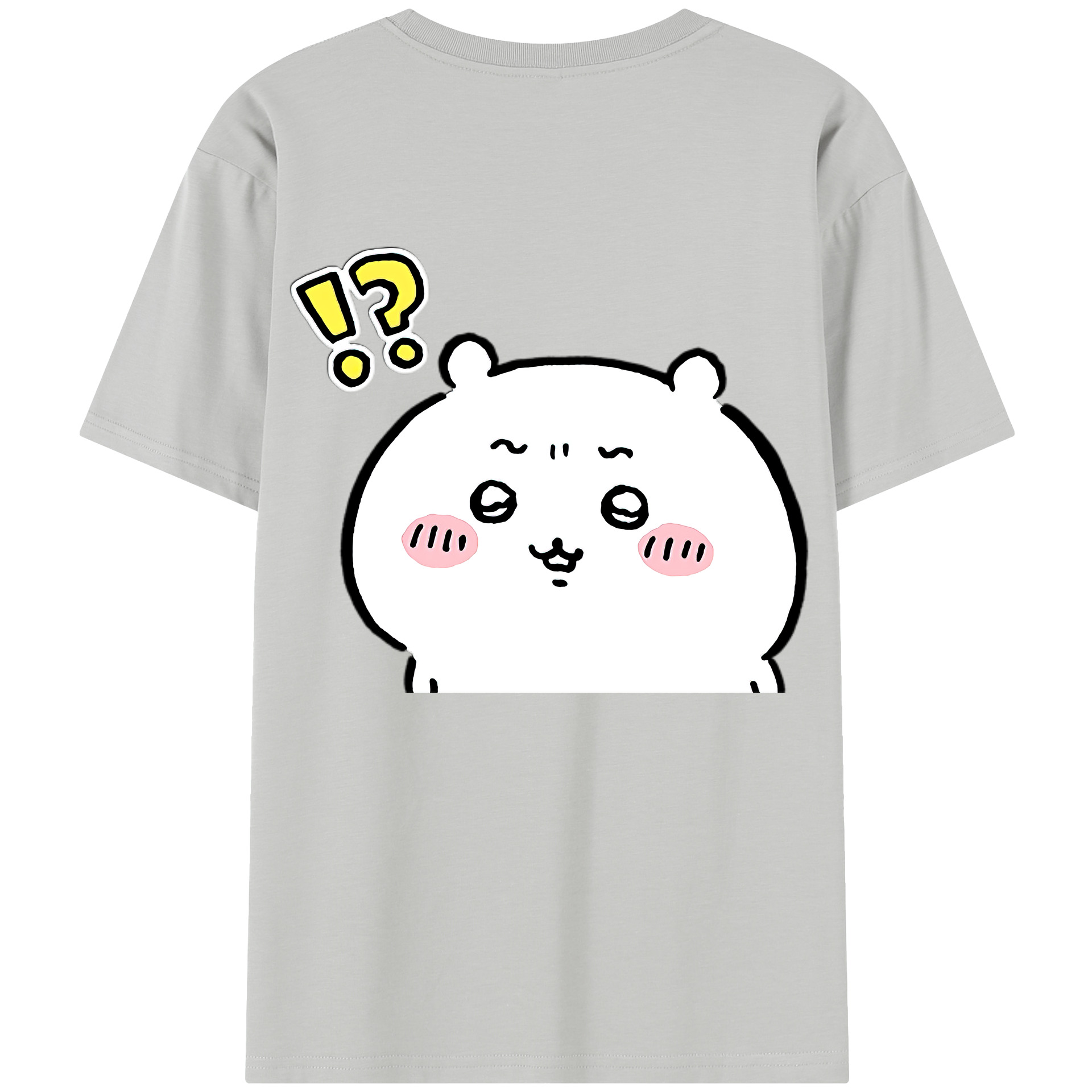 （画像用） ちいかわ ちいかわ Chii-kawa chiikawa 綿100％半袖Tシャツ（背面プリント）