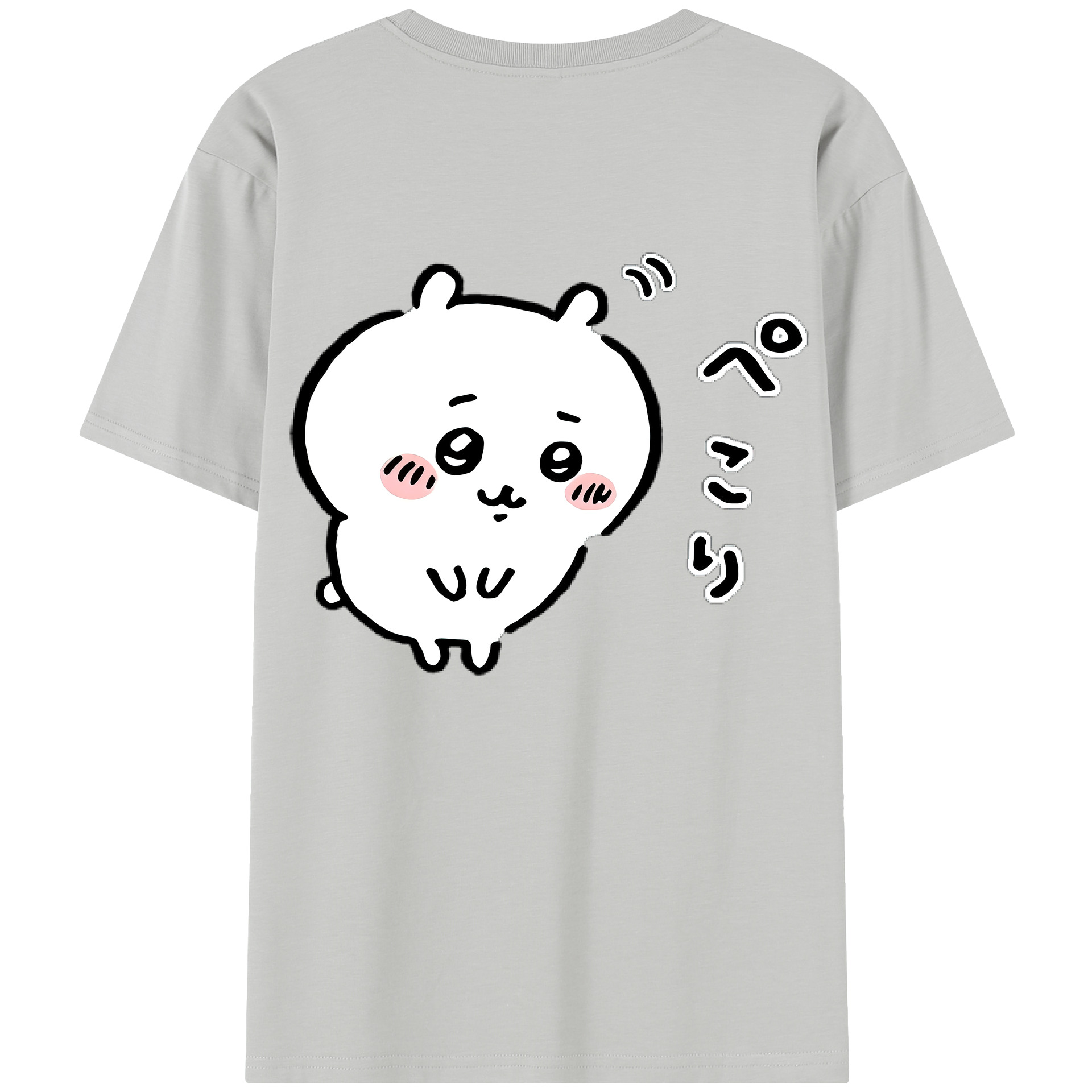 （画像用） ちいかわ ちいかわ Chii-kawa chiikawa 綿100％半袖Tシャツ（背面プリント）