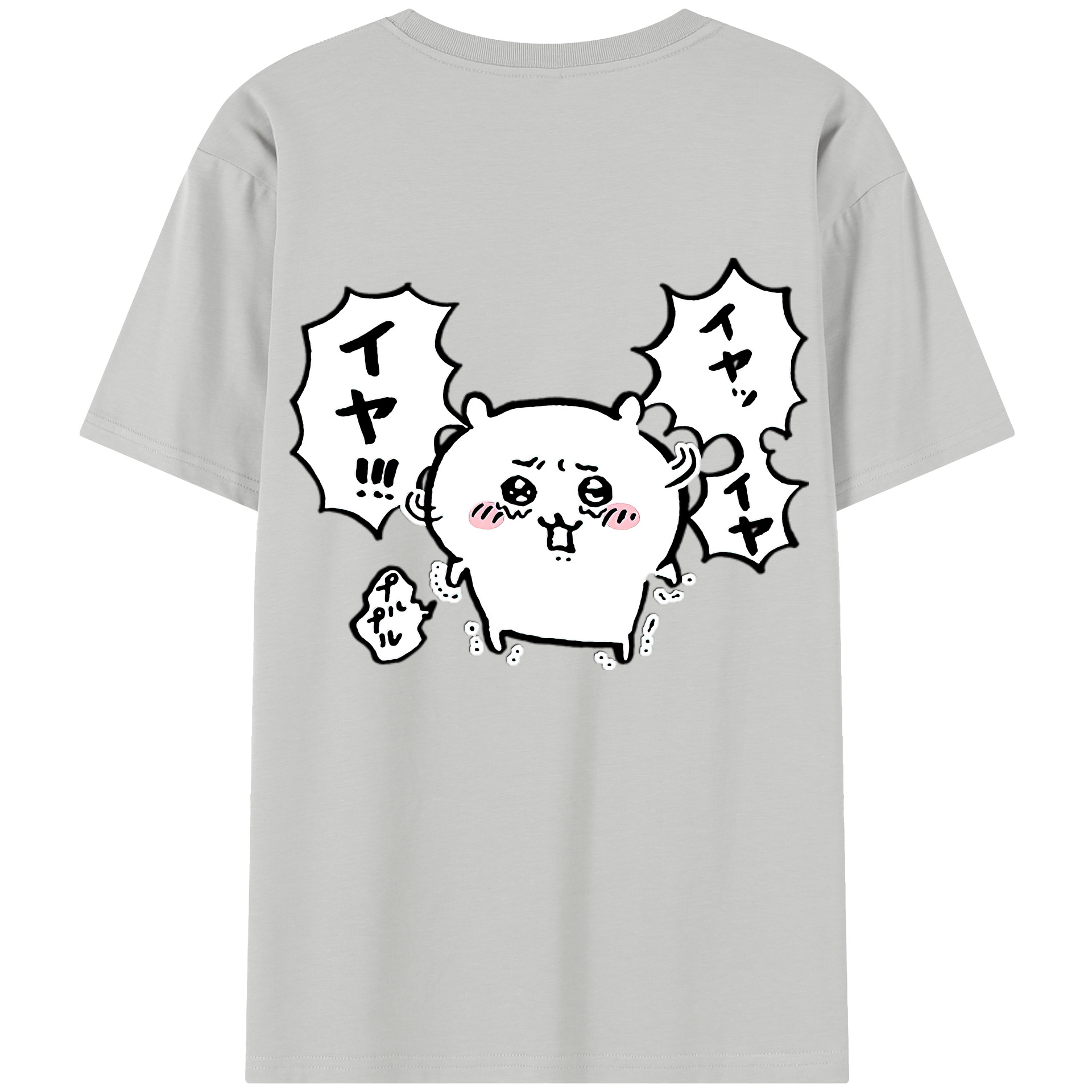 （画像用） ちいかわ ちいかわ Chii-kawa chiikawa 綿100％半袖Tシャツ（背面プリント）