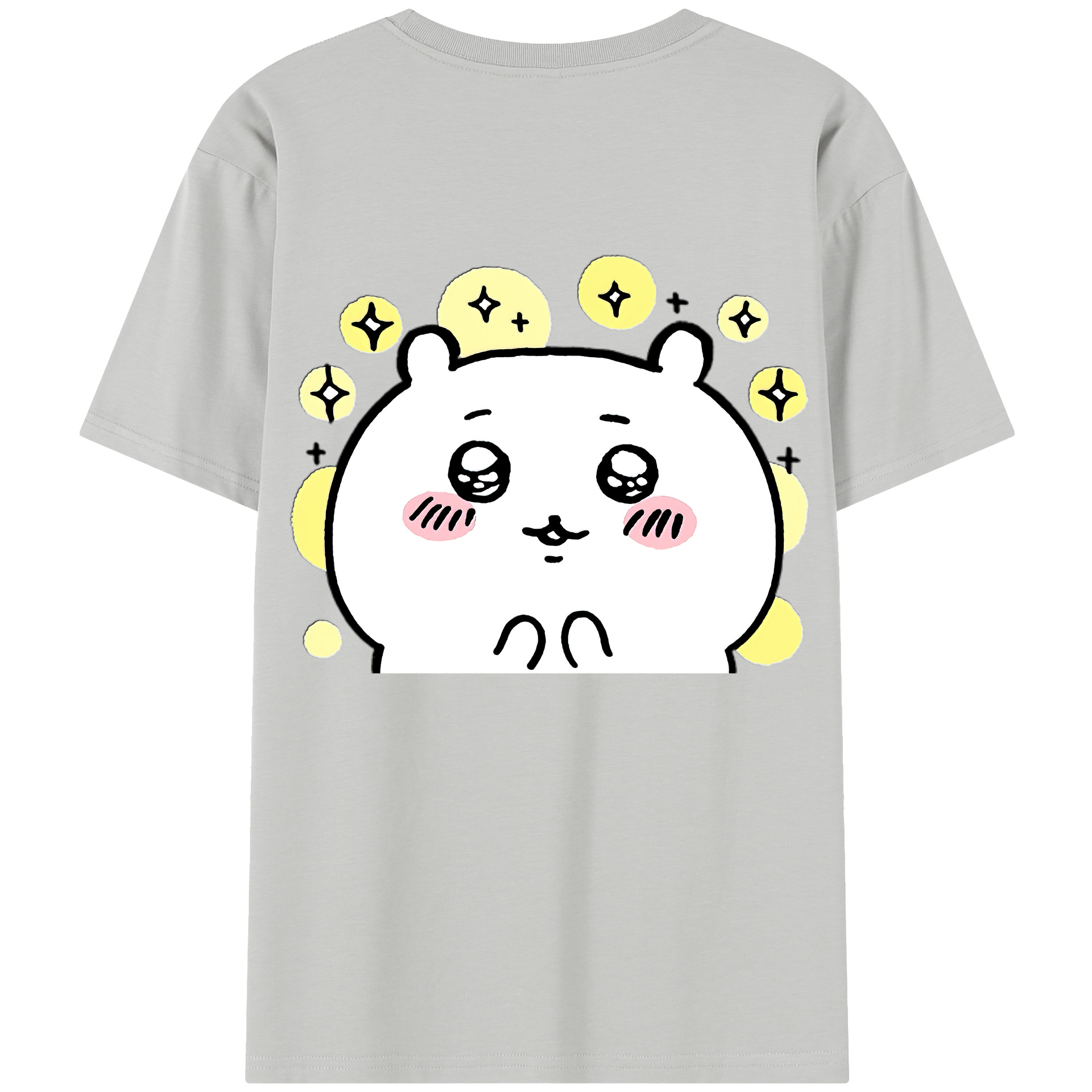 （画像用） ちいかわ ちいかわ Chii-kawa chiikawa 綿100％半袖Tシャツ（背面プリント）
