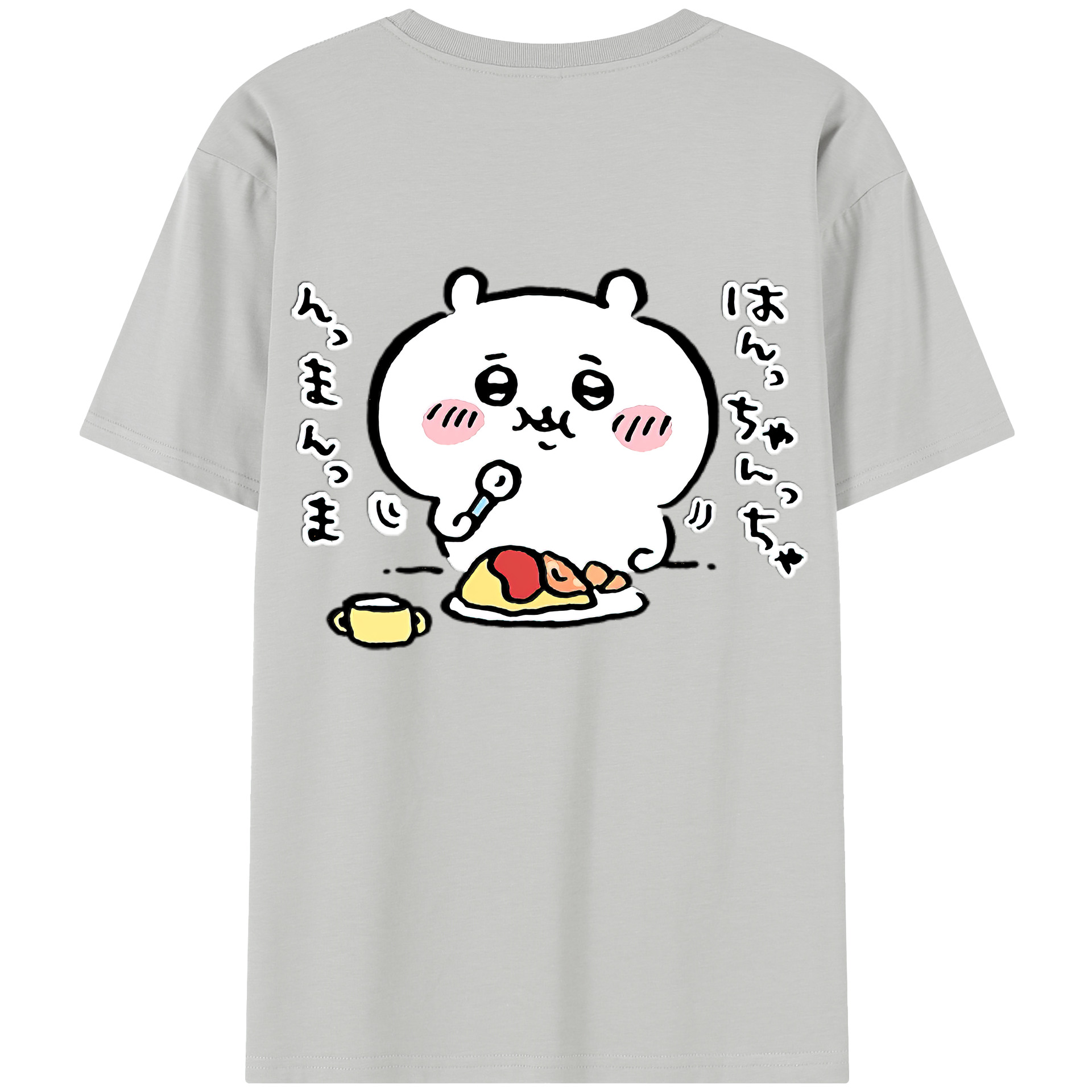 （画像用） ちいかわ ちいかわ Chii-kawa chiikawa 綿100％半袖Tシャツ（背面プリント）