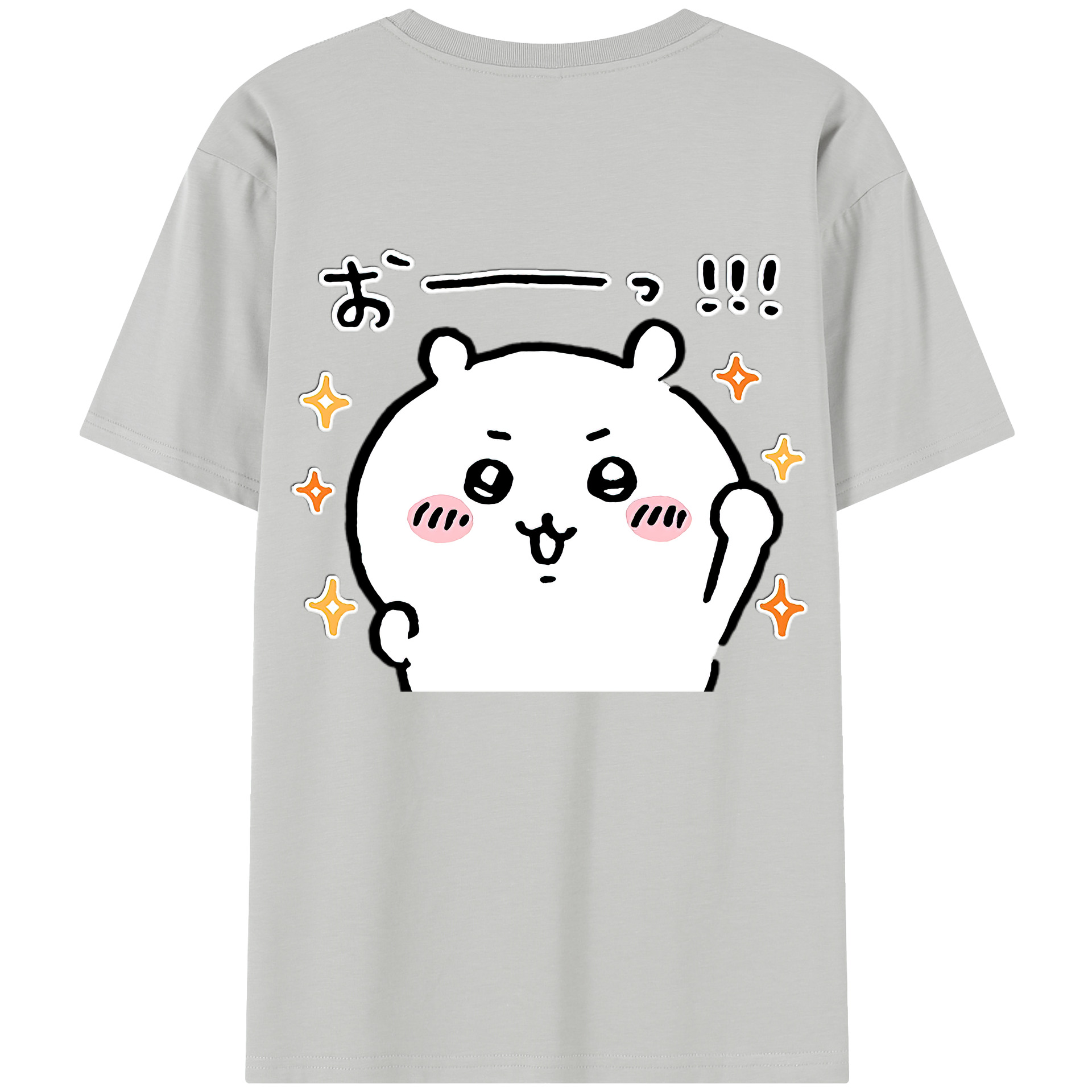 （画像用） ちいかわ ちいかわ Chii-kawa chiikawa 綿100％半袖Tシャツ（背面プリント）