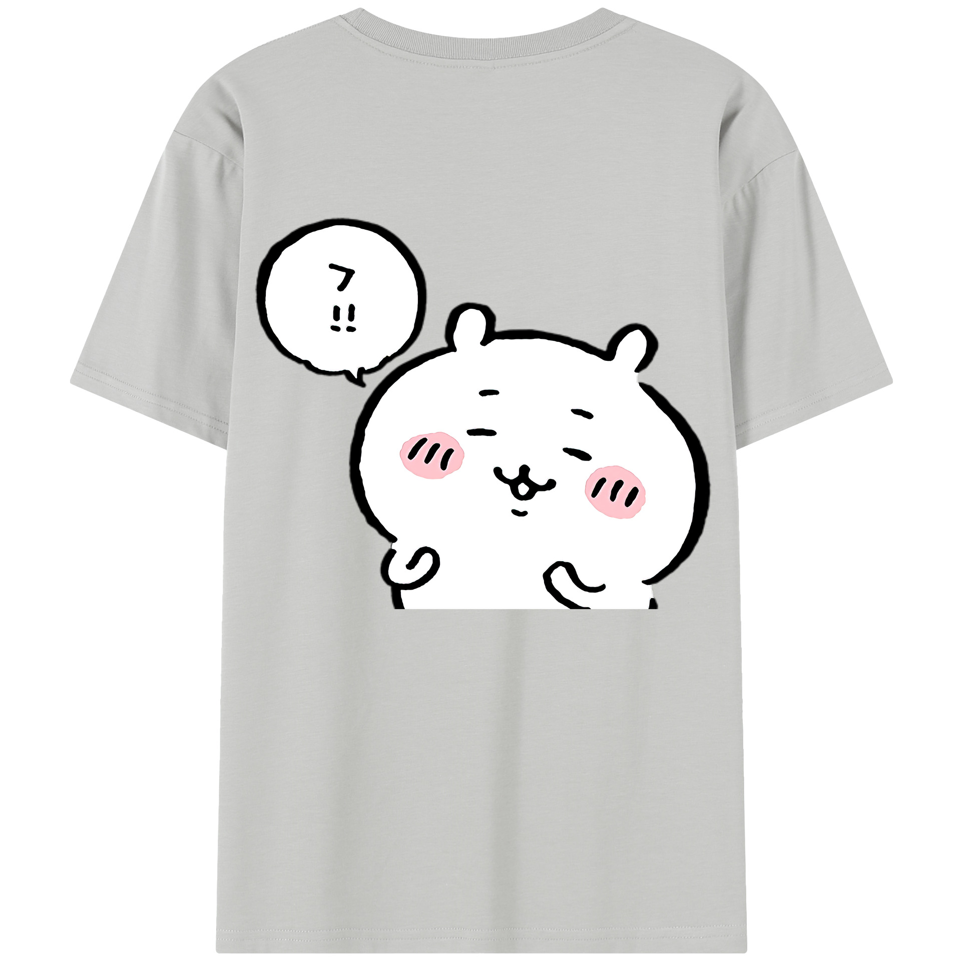 （画像用） ちいかわ ちいかわ Chii-kawa chiikawa 綿100％半袖Tシャツ（背面プリント）