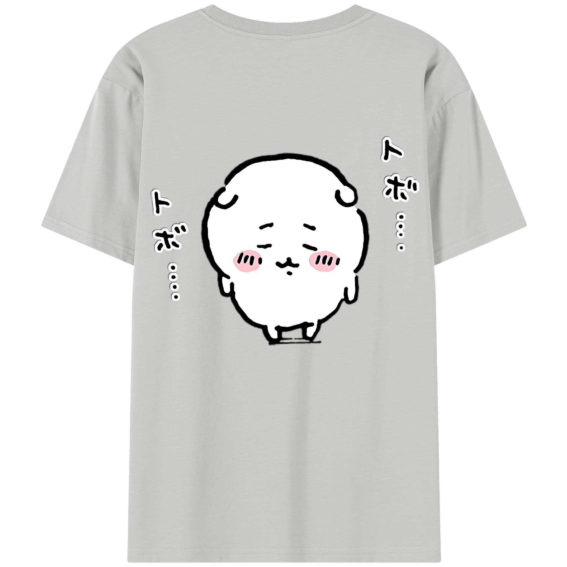 （画像用） ちいかわ ちいかわ Chii-kawa chiikawa 綿100％半袖Tシャツ（背面プリント）
