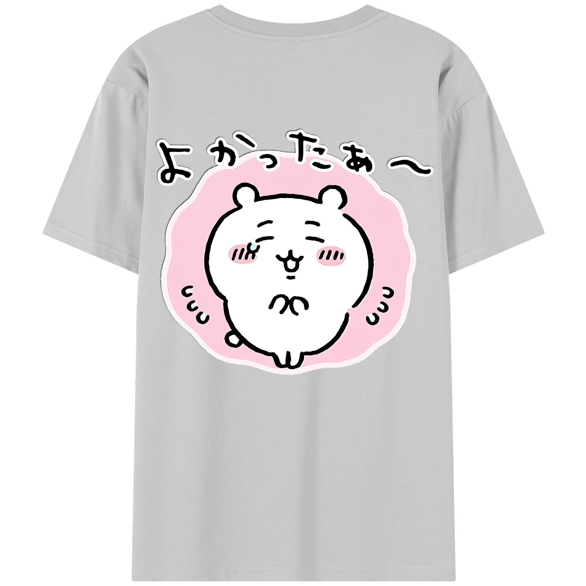 （画像用） ちいかわ ちいかわ Chii-kawa chiikawa 綿100％半袖Tシャツ（背面プリント）