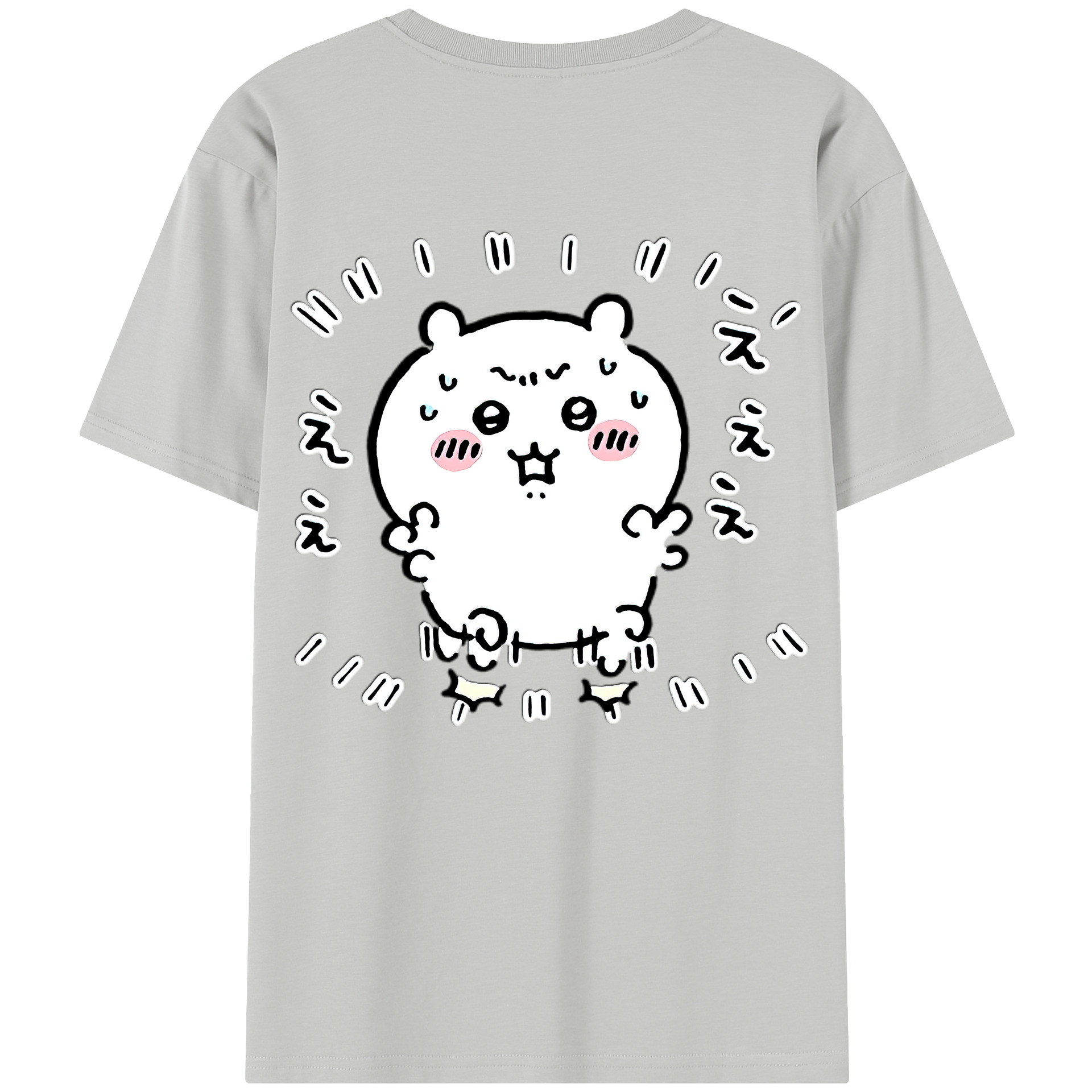 （画像用） ちいかわ ちいかわ Chii-kawa chiikawa 綿100％半袖Tシャツ（背面プリント）