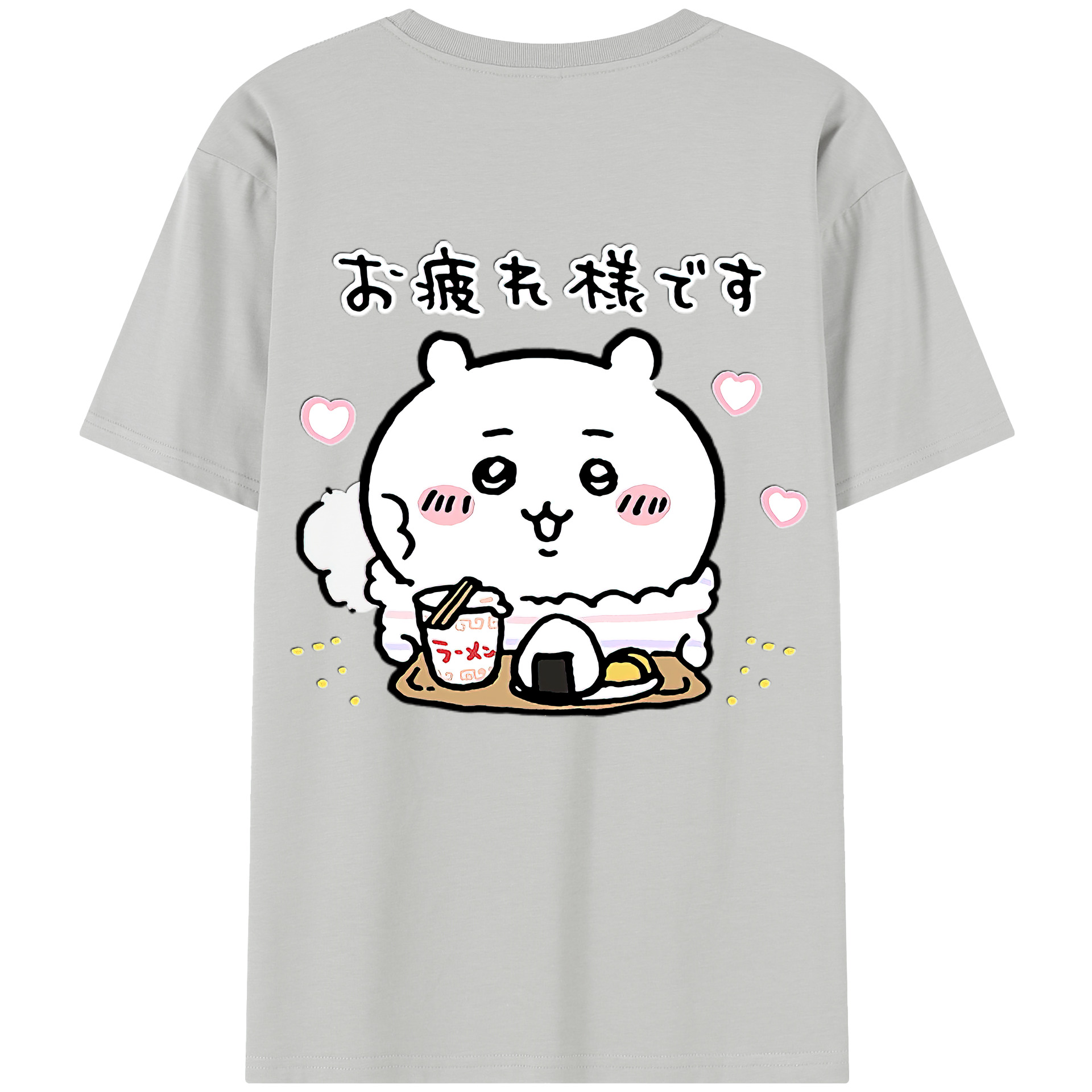 （画像用） ちいかわ ちいかわ Chii-kawa chiikawa 綿100％半袖Tシャツ（背面プリント）