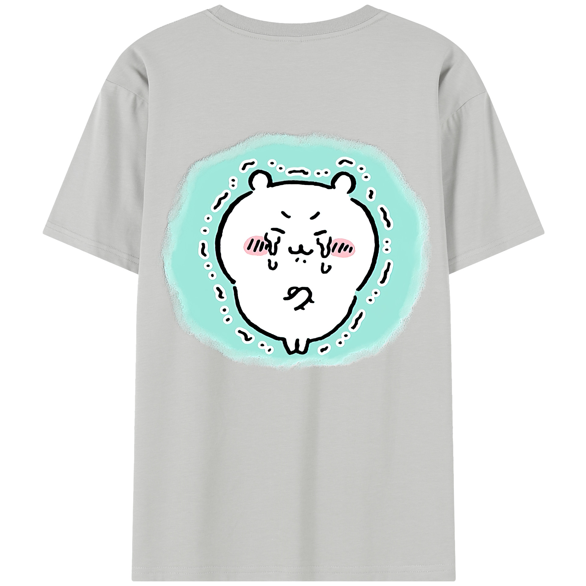 （画像用） ちいかわ ちいかわ Chii-kawa chiikawa 綿100％半袖Tシャツ（背面プリント）