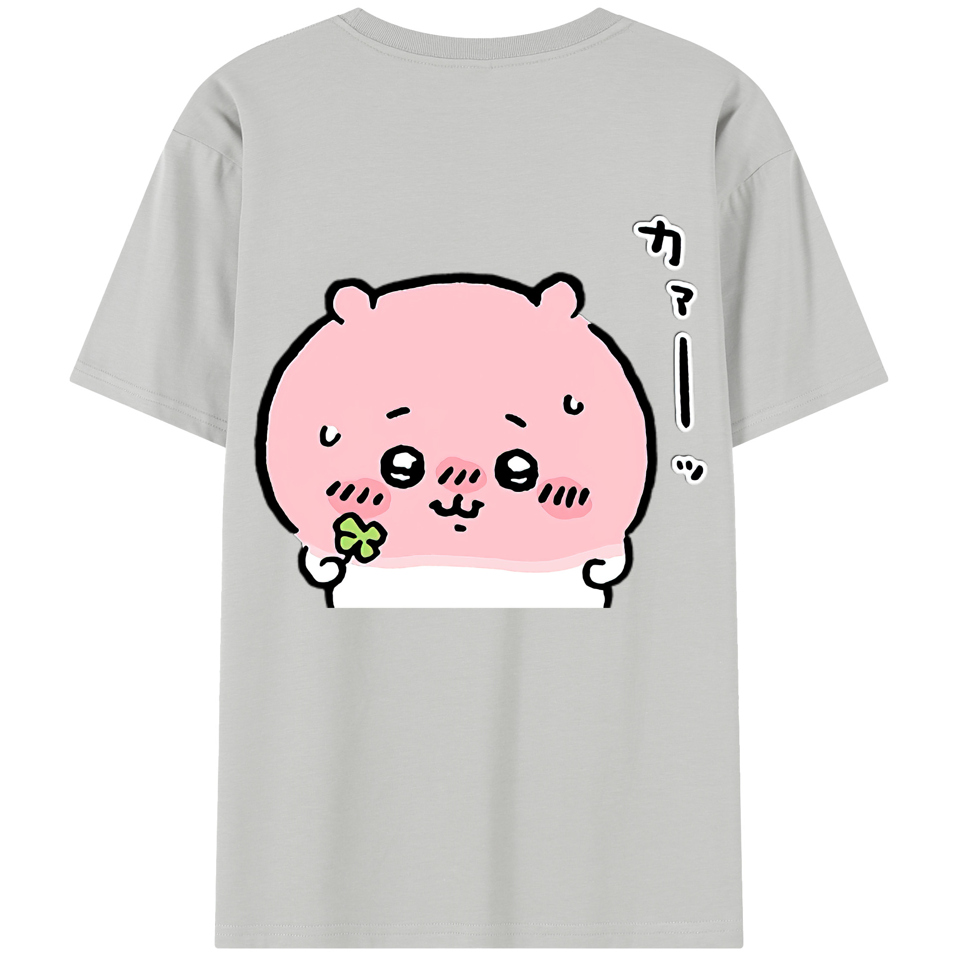 （画像用） ちいかわ ちいかわ Chii-kawa chiikawa 綿100％半袖Tシャツ（背面プリント）