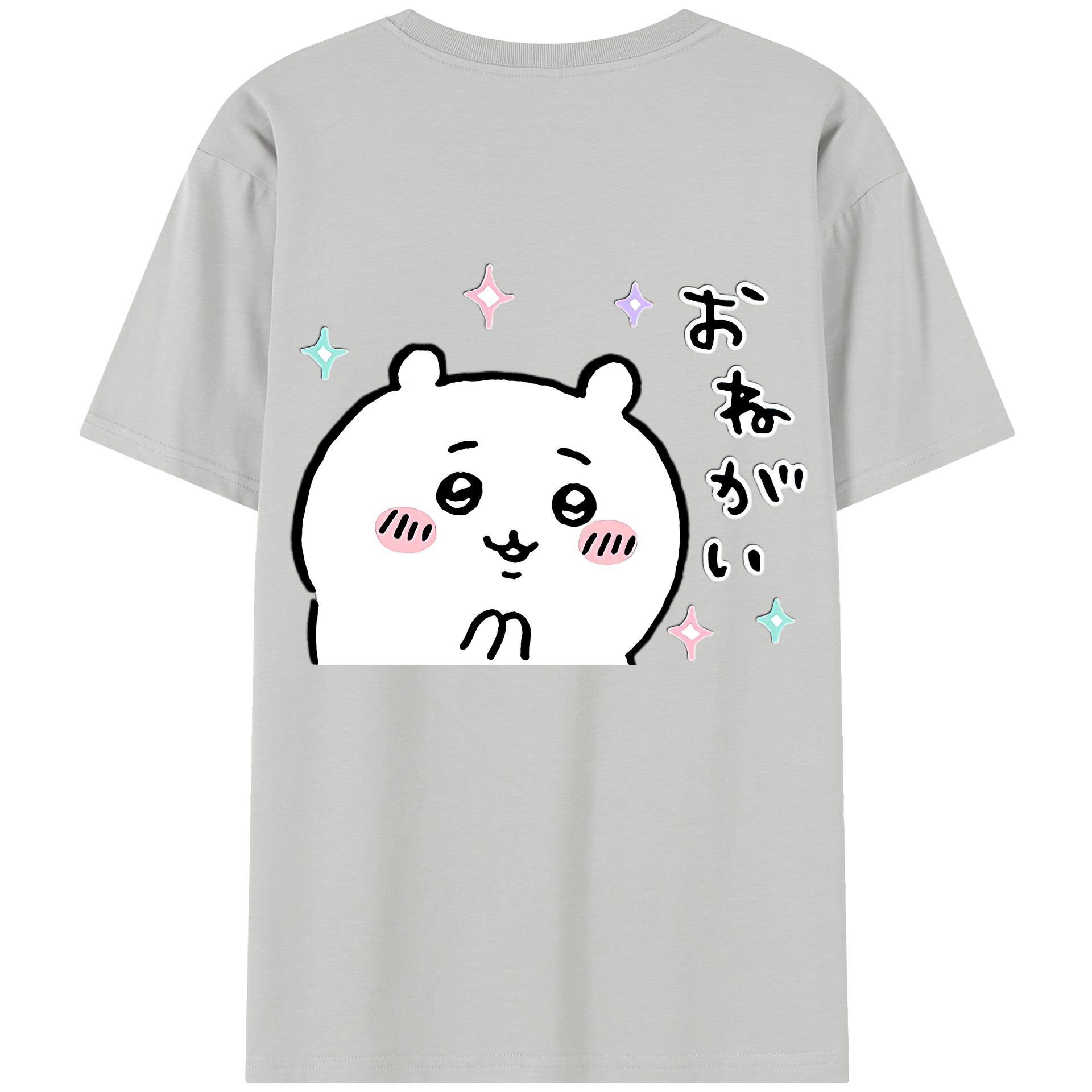 （画像用） ちいかわ ちいかわ Chii-kawa chiikawa 綿100％半袖Tシャツ（背面プリント）