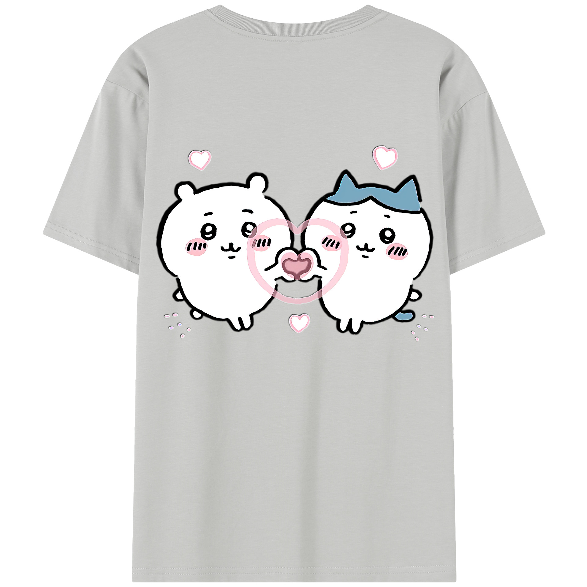 （画像用） ちいかわ ちいかわ Chii-kawa chiikawa 綿100％半袖Tシャツ（背面プリント）