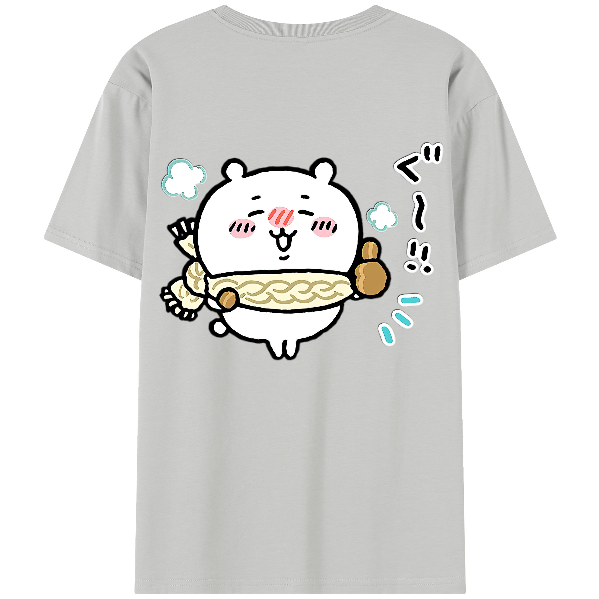 （画像用） ちいかわ ちいかわ Chii-kawa chiikawa 綿100％半袖Tシャツ（背面プリント）