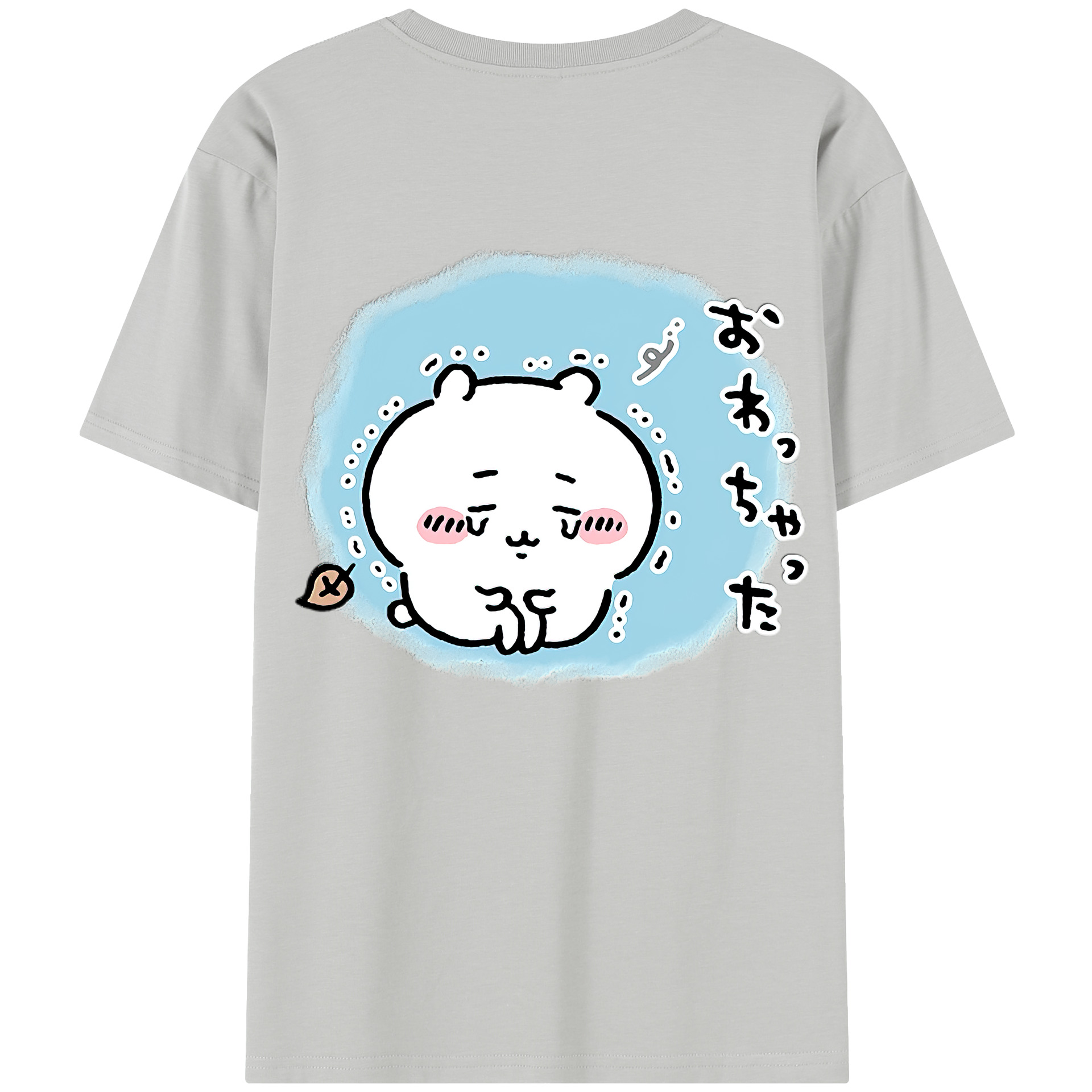 （画像用） ちいかわ ちいかわ Chii-kawa chiikawa 綿100％半袖Tシャツ（背面プリント）