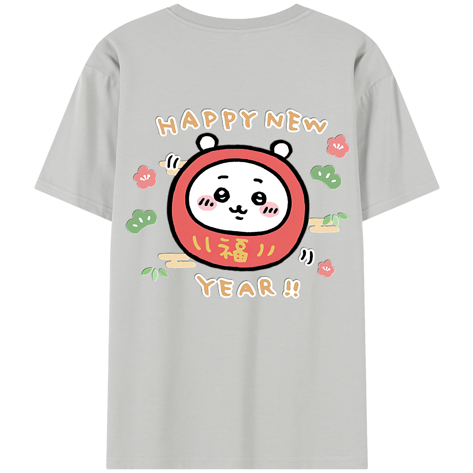 （画像用） ちいかわ ちいかわ Chii-kawa chiikawa 綿100％半袖Tシャツ（背面プリント）