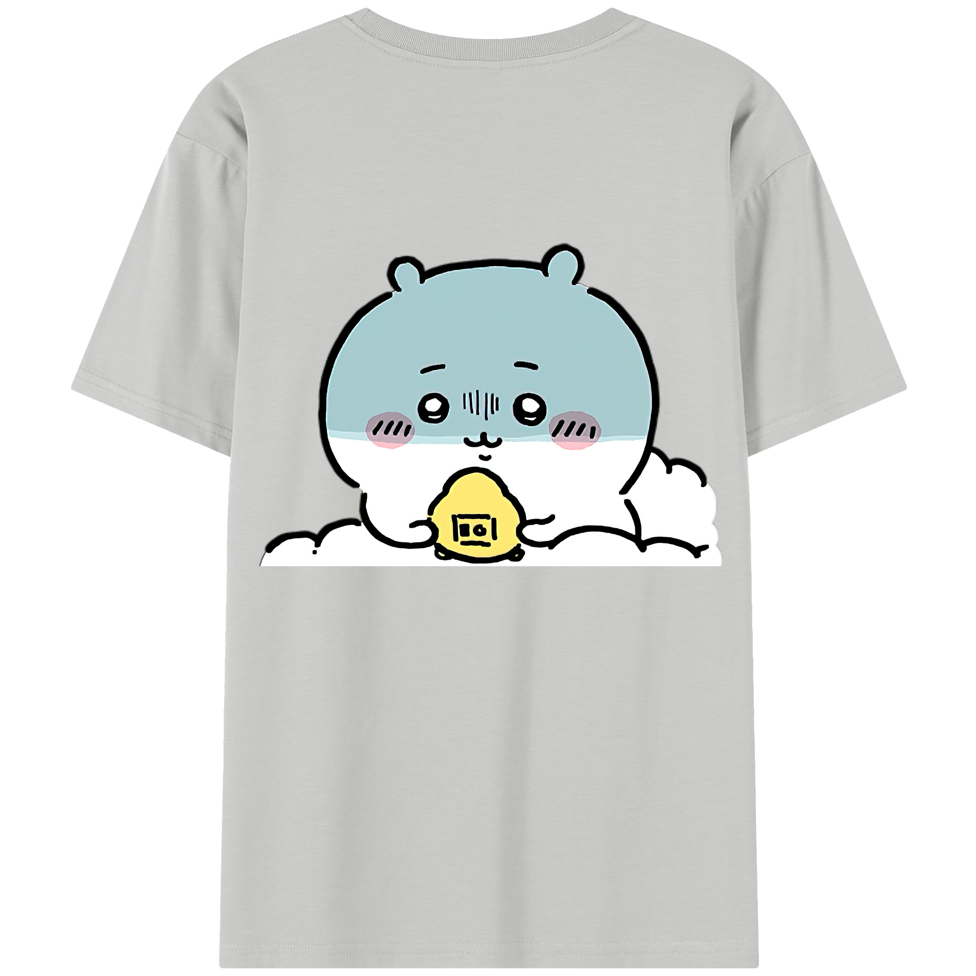 （画像用） ちいかわ ちいかわ Chii-kawa chiikawa 綿100％半袖Tシャツ（背面プリント）