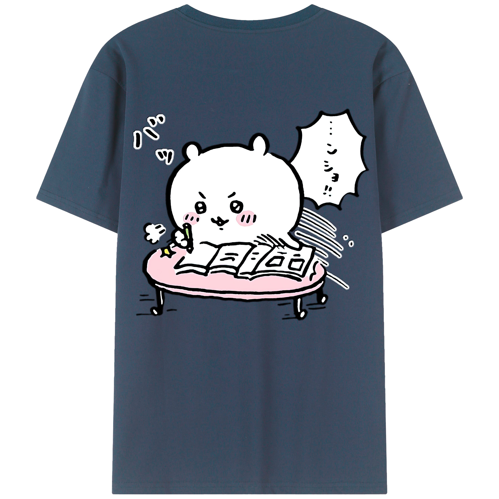 （画像用） ちいかわ ちいかわ Chii-kawa chiikawa 綿100％半袖Tシャツ（背面プリント）