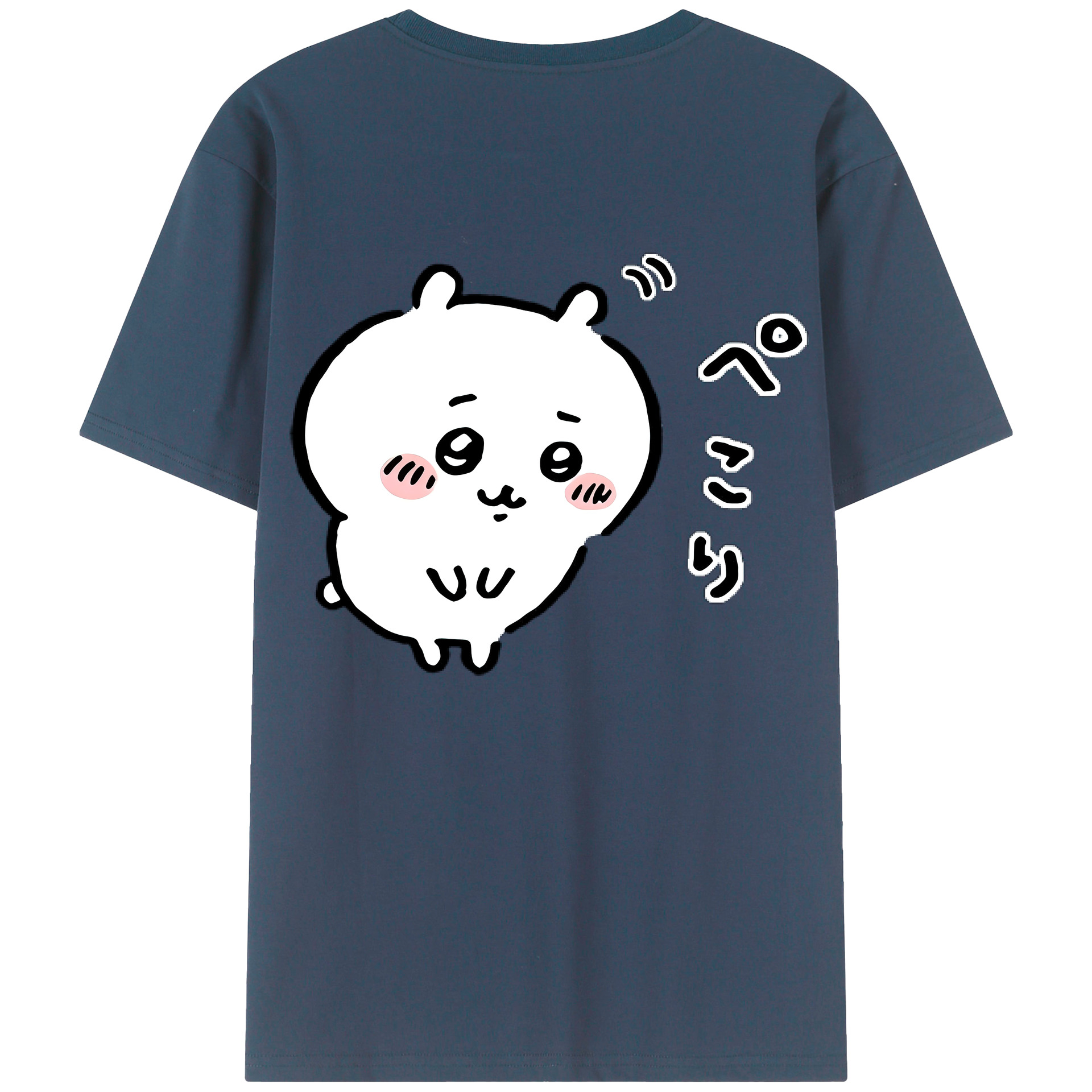 （画像用） ちいかわ ちいかわ Chii-kawa chiikawa 綿100％半袖Tシャツ（背面プリント）