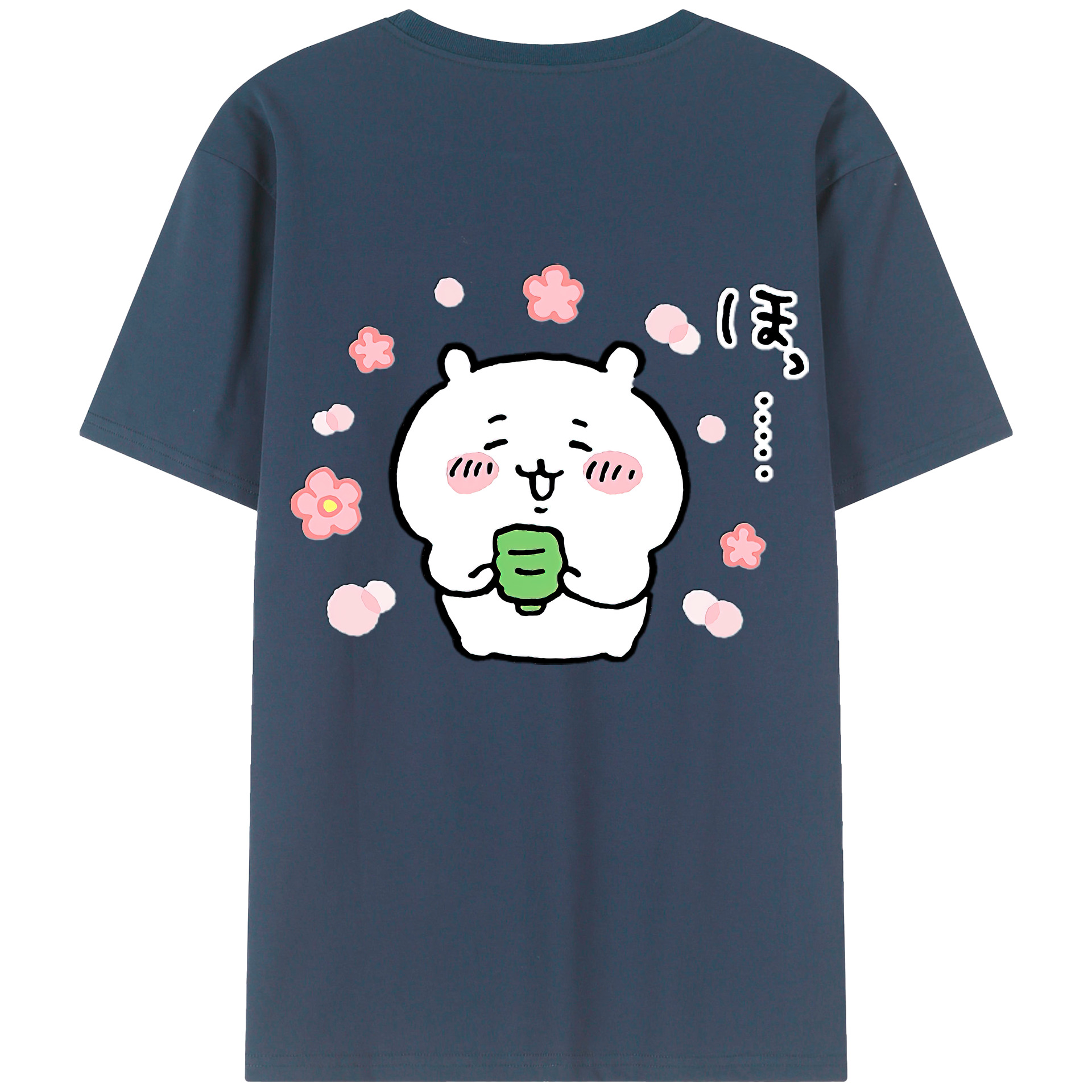 （画像用） ちいかわ ちいかわ Chii-kawa chiikawa 綿100％半袖Tシャツ（背面プリント）