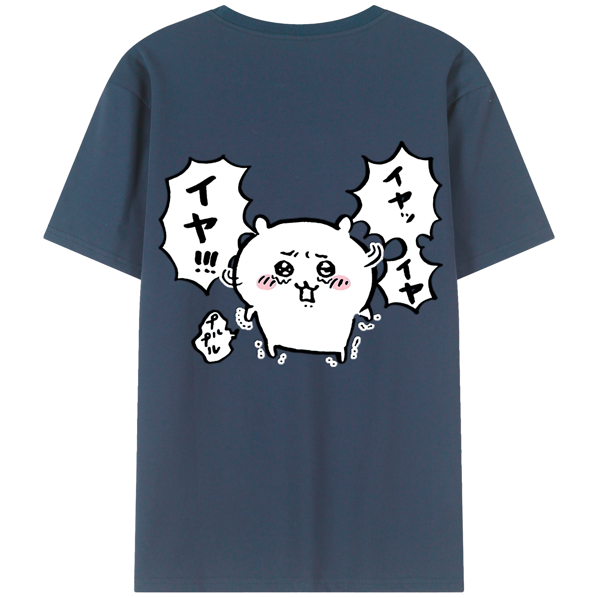（画像用） ちいかわ ちいかわ Chii-kawa chiikawa 綿100％半袖Tシャツ（背面プリント）