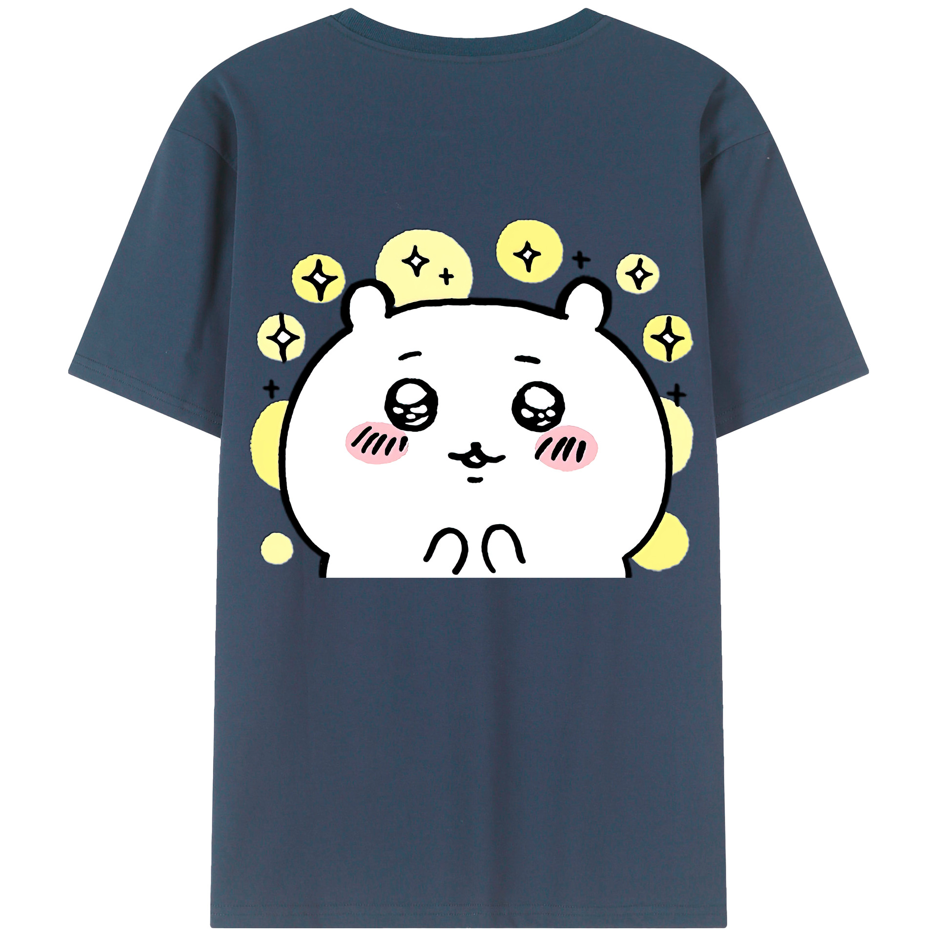 （画像用） ちいかわ ちいかわ Chii-kawa chiikawa 綿100％半袖Tシャツ（背面プリント）