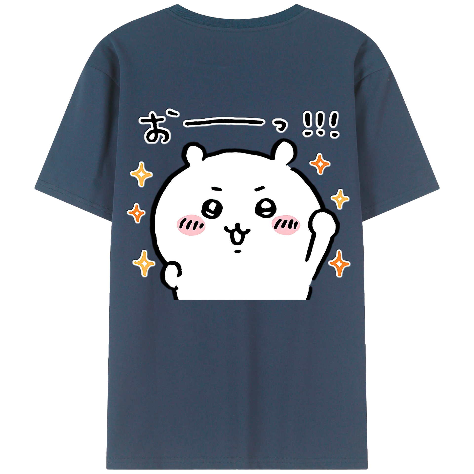 （画像用） ちいかわ ちいかわ Chii-kawa chiikawa 綿100％半袖Tシャツ（背面プリント）