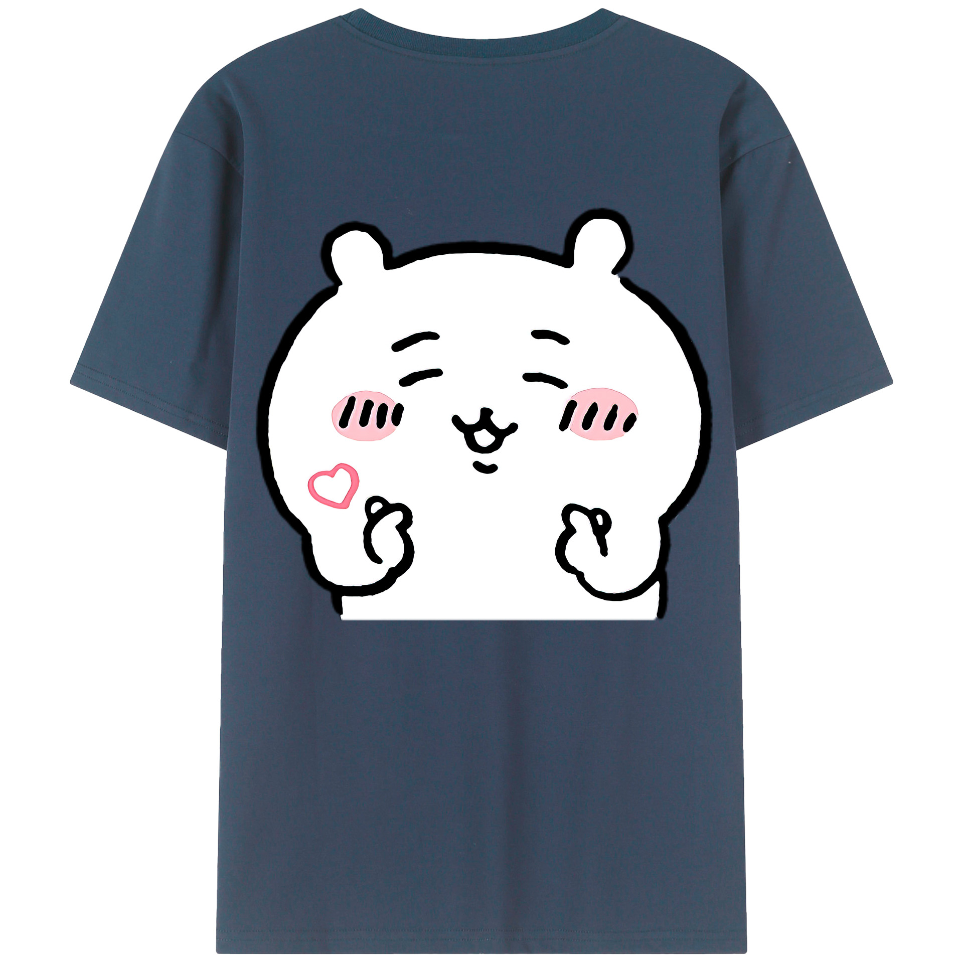 （画像用） ちいかわ ちいかわ Chii-kawa chiikawa 綿100％半袖Tシャツ（背面プリント）
