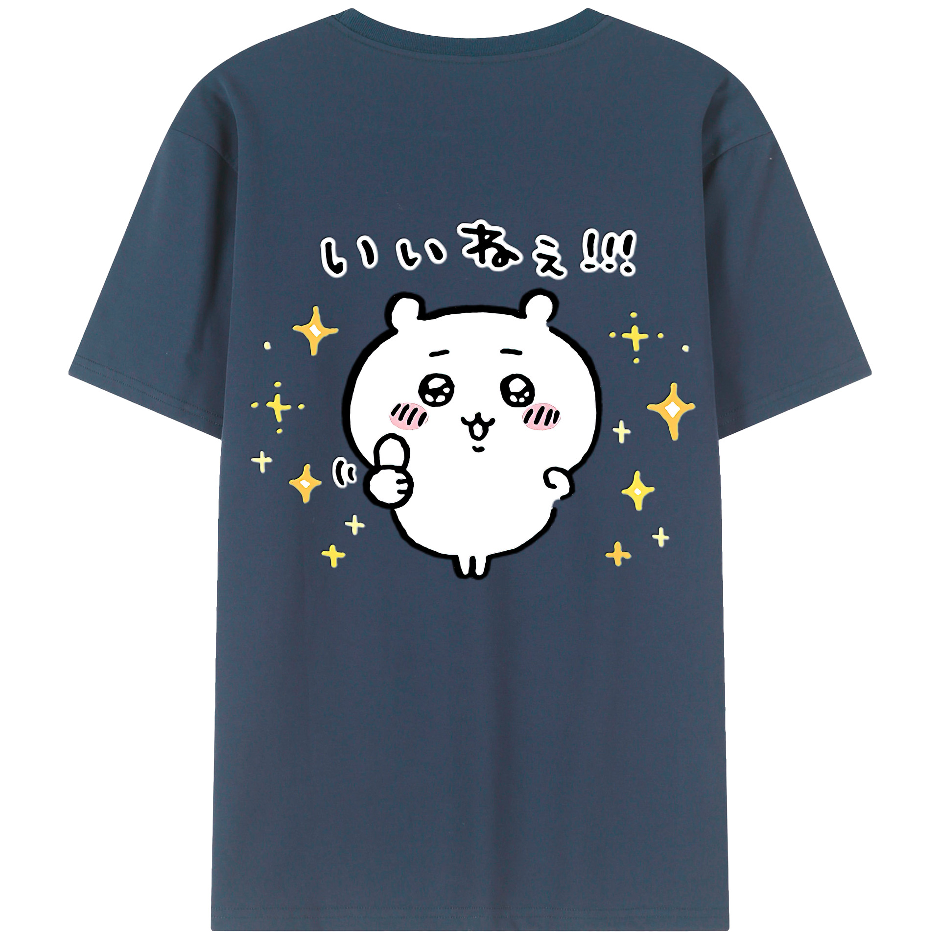 （画像用） ちいかわ ちいかわ Chii-kawa chiikawa 綿100％半袖Tシャツ（背面プリント）