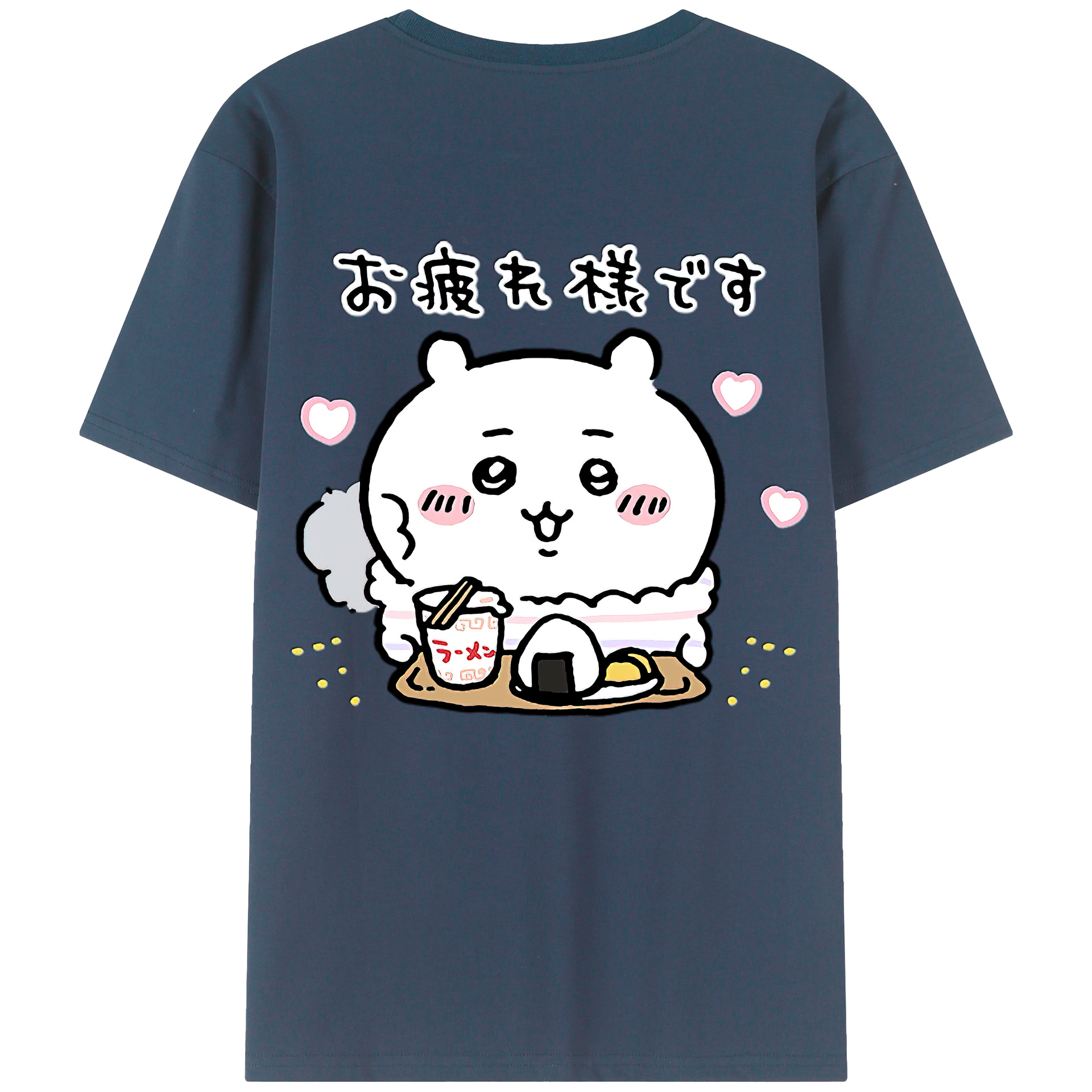 （画像用） ちいかわ ちいかわ Chii-kawa chiikawa 綿100％半袖Tシャツ（背面プリント）