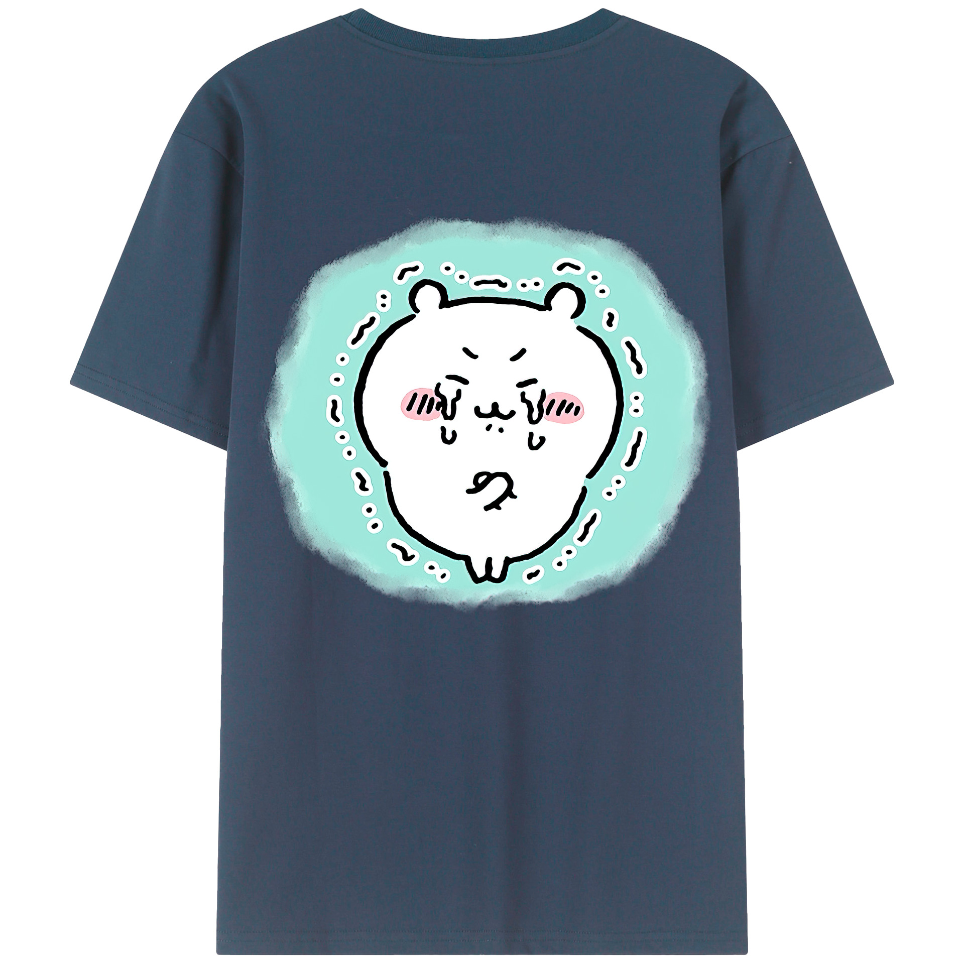 （画像用） ちいかわ ちいかわ Chii-kawa chiikawa 綿100％半袖Tシャツ（背面プリント）