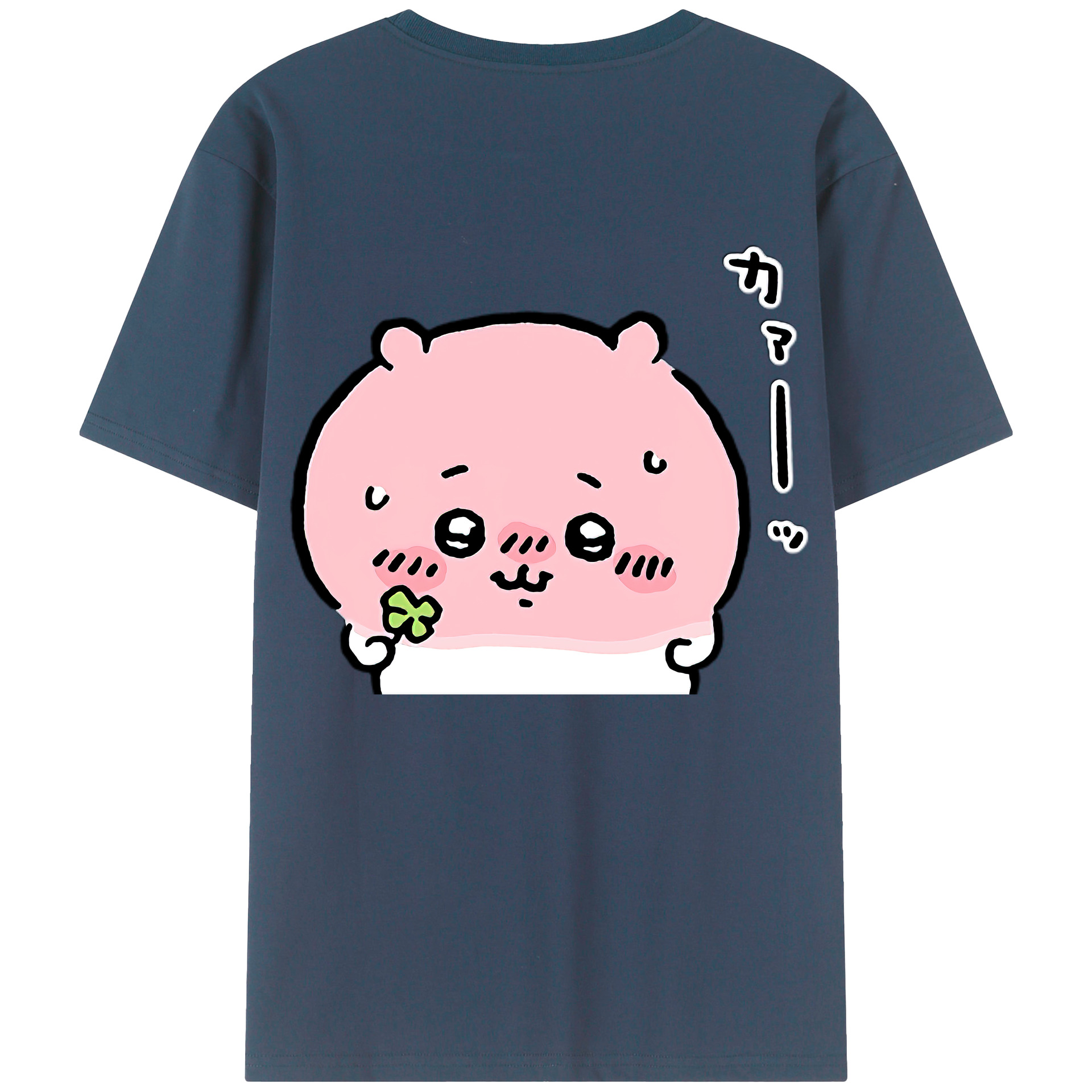 （画像用） ちいかわ ちいかわ Chii-kawa chiikawa 綿100％半袖Tシャツ（背面プリント）