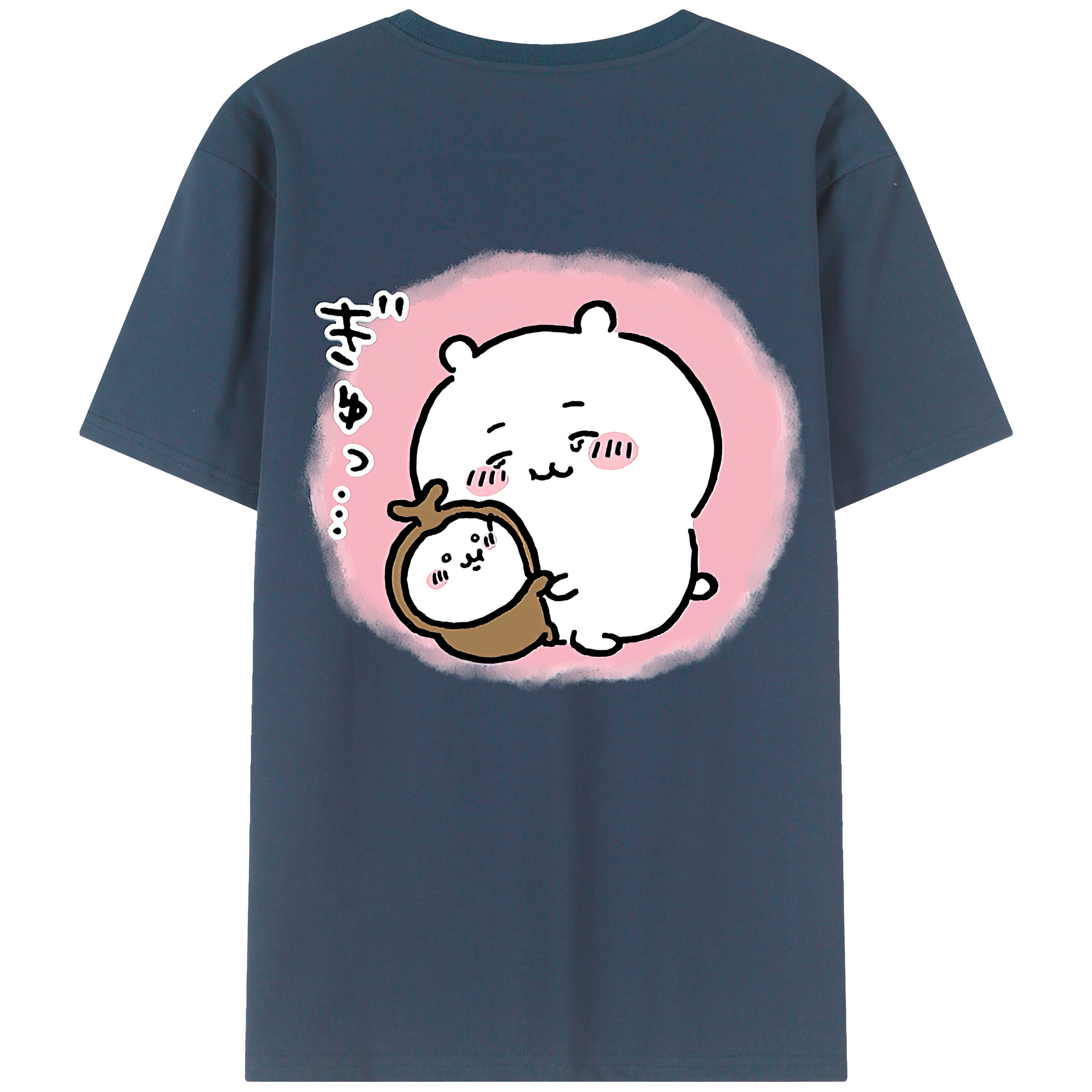 （画像用） ちいかわ ちいかわ Chii-kawa chiikawa 綿100％半袖Tシャツ（背面プリント）