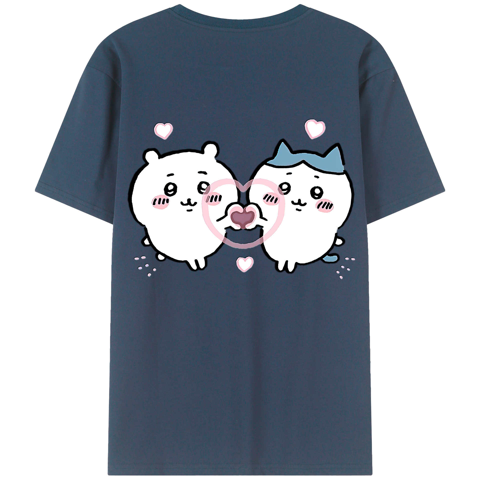 （画像用） ちいかわ ちいかわ Chii-kawa chiikawa 綿100％半袖Tシャツ（背面プリント）