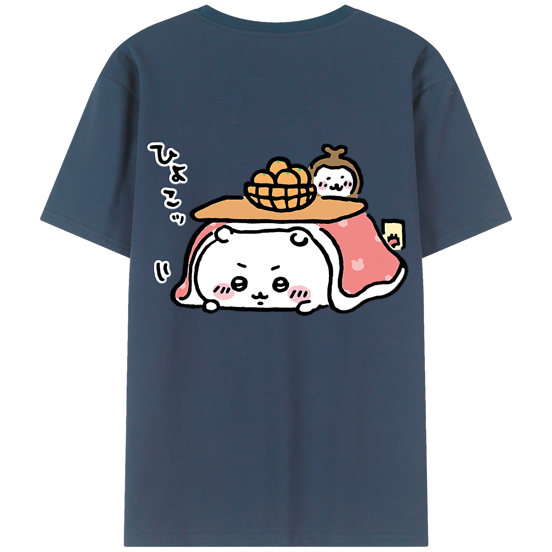 （画像用） ちいかわ ちいかわ Chii-kawa chiikawa 綿100％半袖Tシャツ（背面プリント）