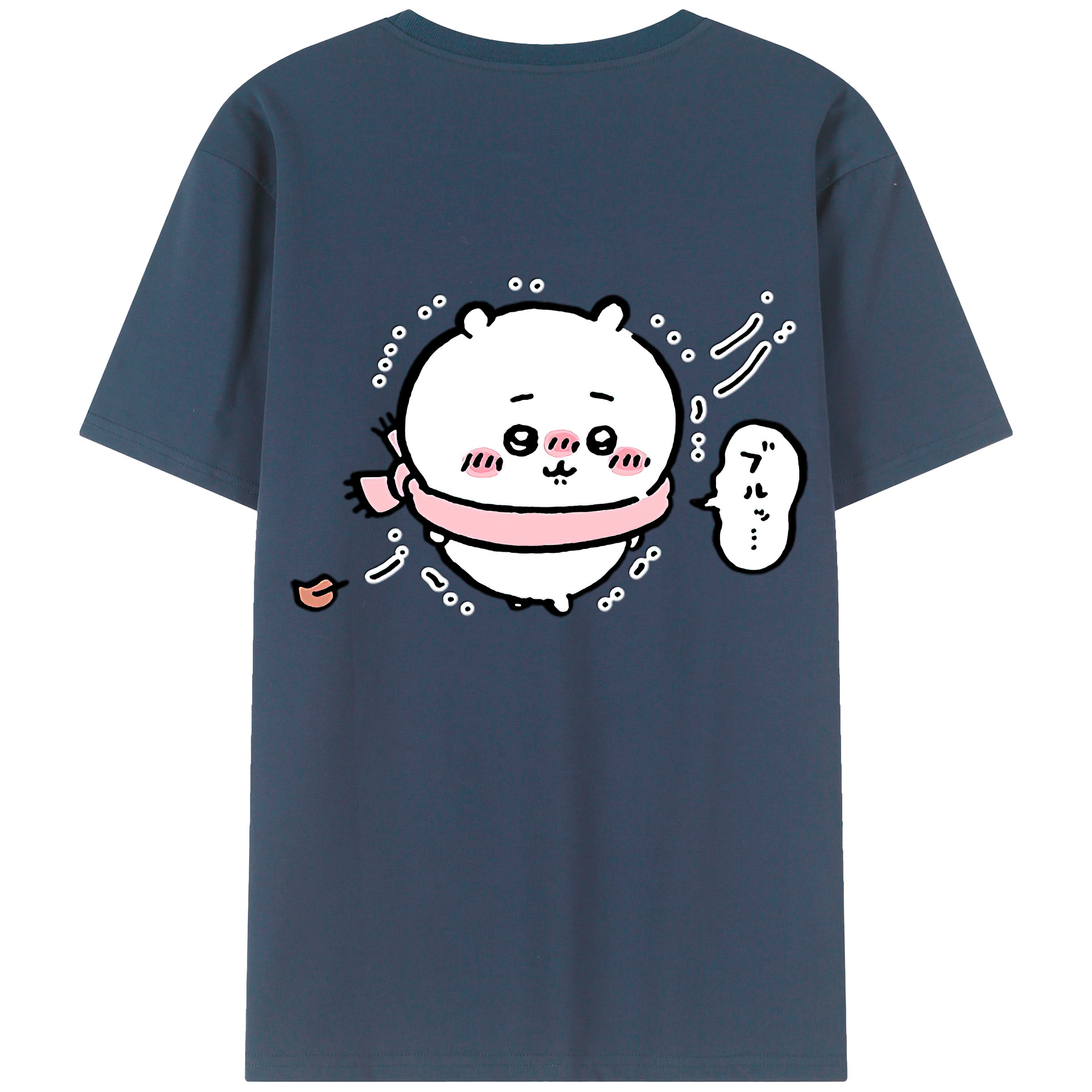 （画像用） ちいかわ ちいかわ Chii-kawa chiikawa 綿100％半袖Tシャツ（背面プリント）