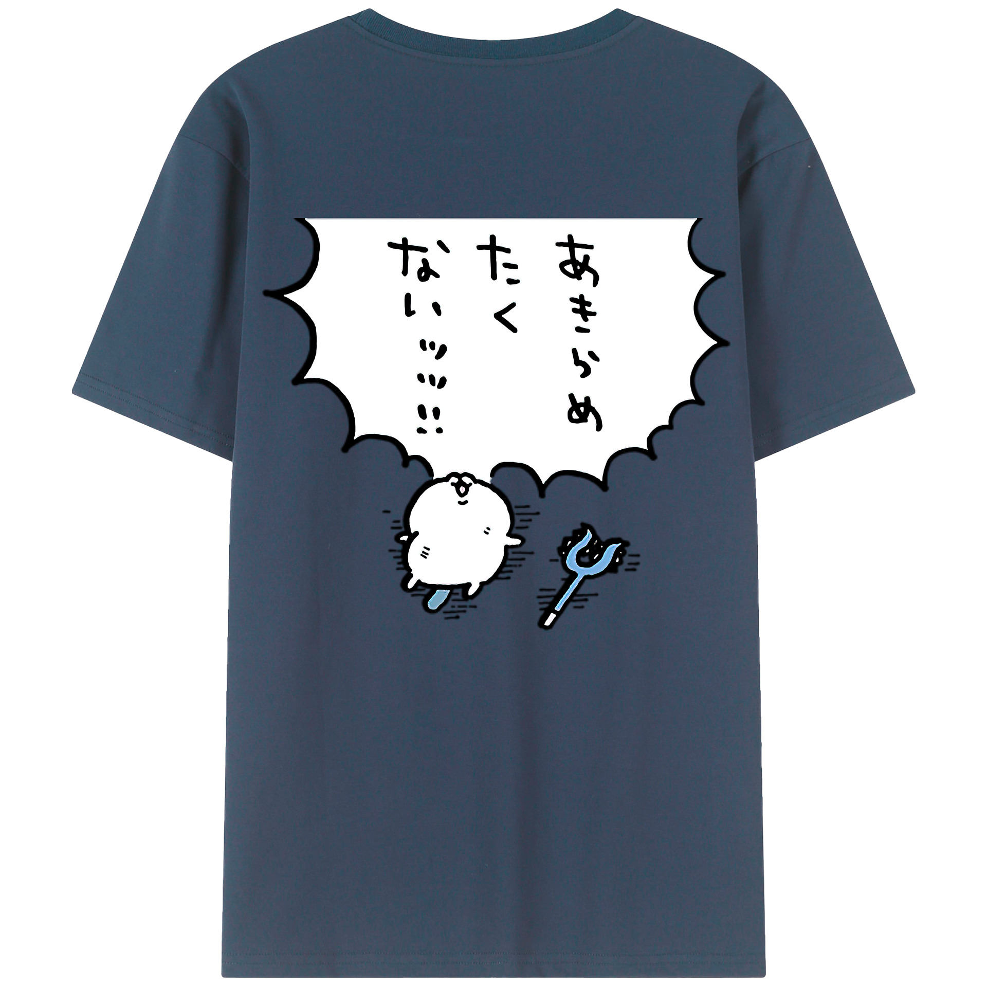 （画像用） ちいかわ ちいかわ Chii-kawa chiikawa 綿100％半袖Tシャツ（背面プリント）