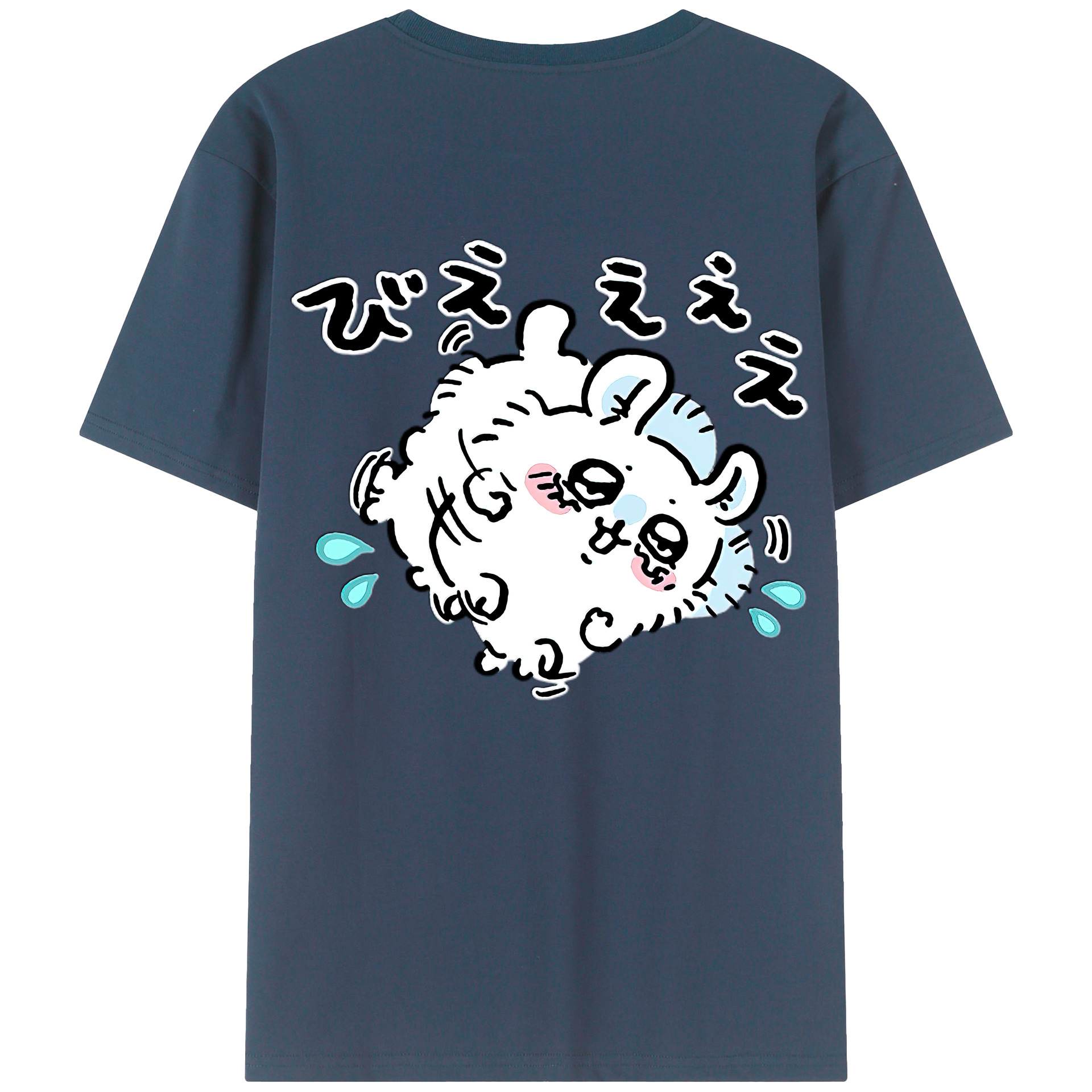 （画像用） ちいかわ モモンガ Chii-kawa Momonga 綿100％半袖Tシャツ（背面プリント）